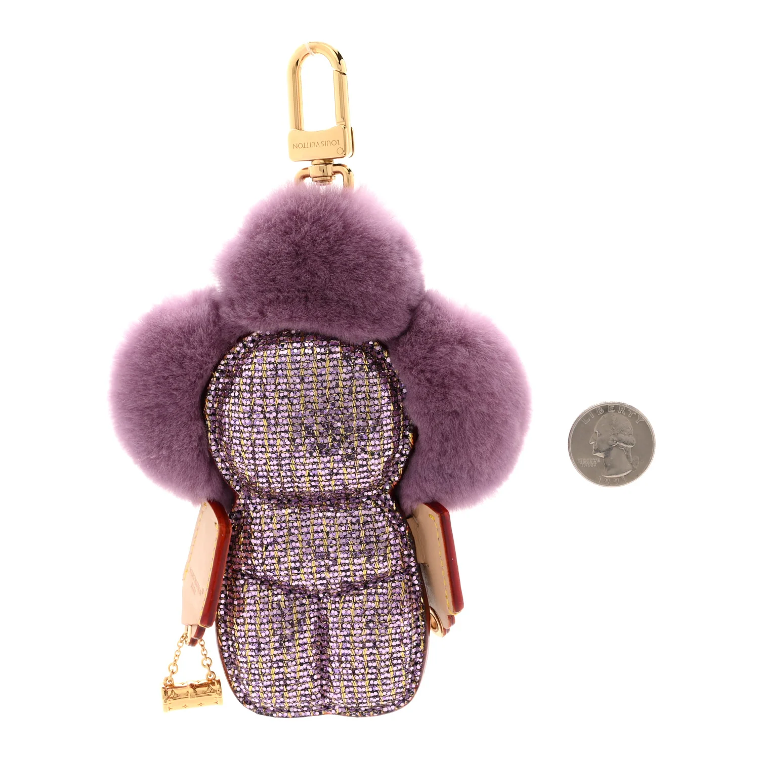 Monogram Vivienne Fashionista Bag Charm Key Holder Violet - Image 2