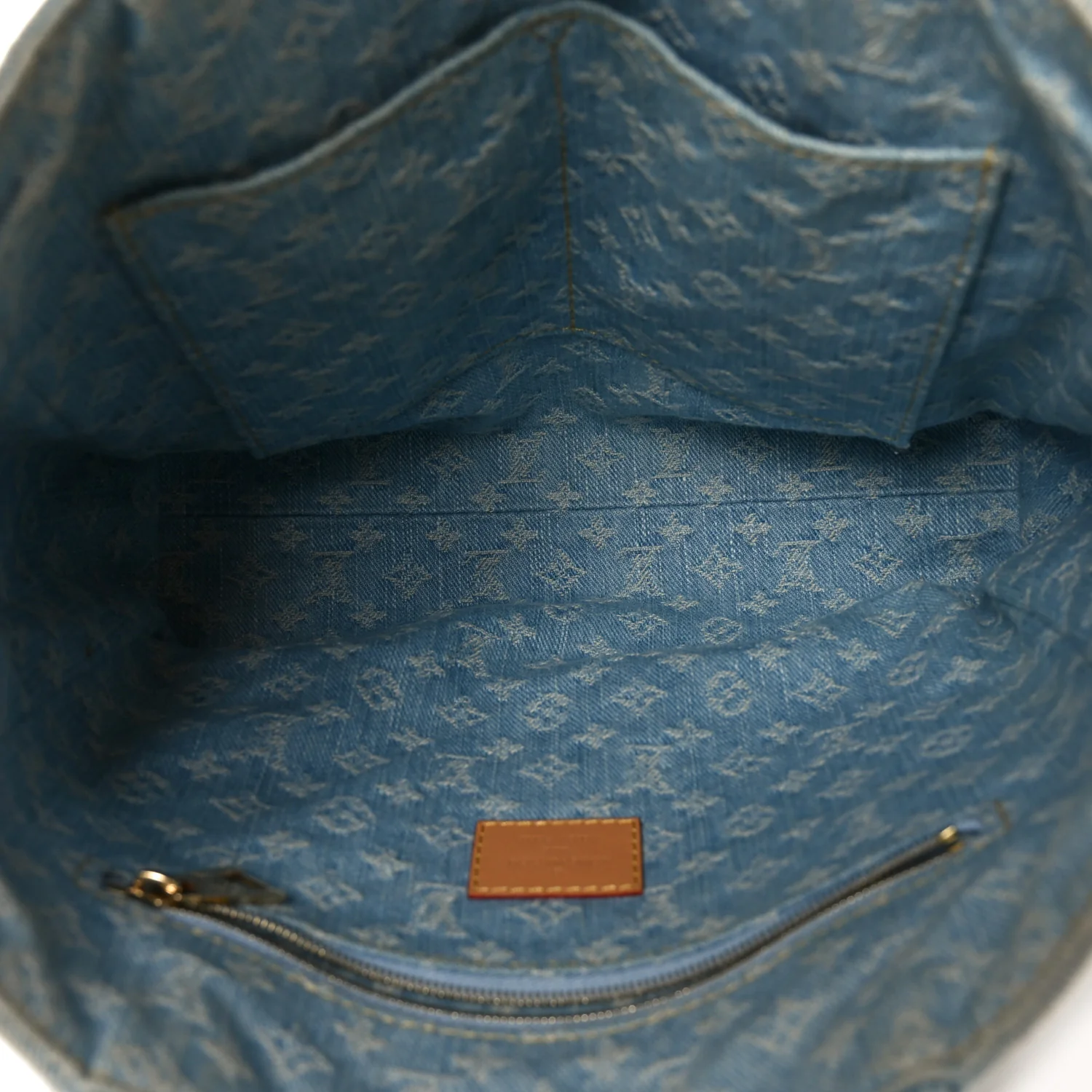 Monogram Washed Denim Let Go PM Sky Blue - Image 5