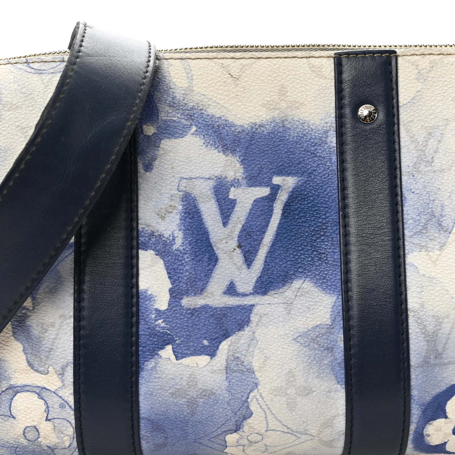 Monogram Watercolor Keepall XS Blue - Image 8