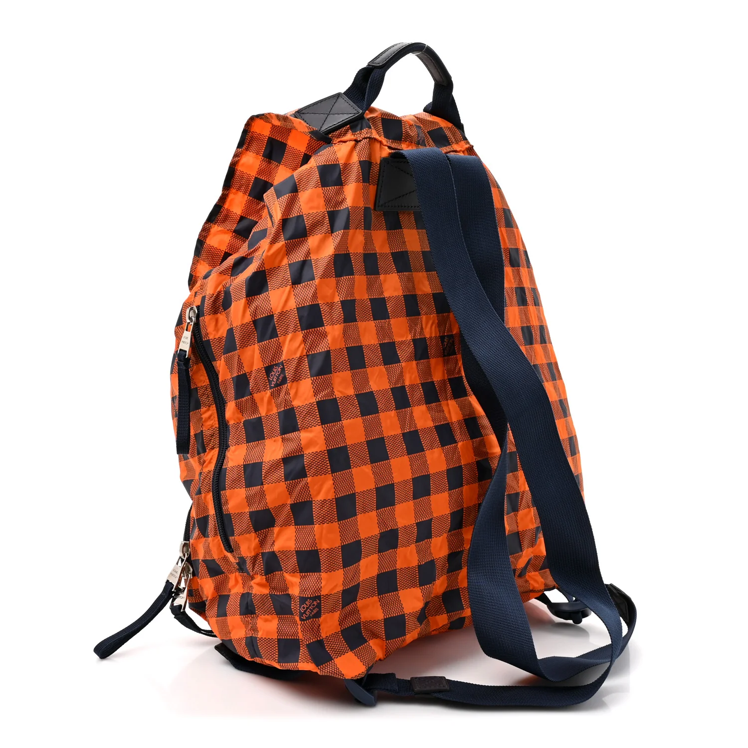 Nylon Damier Masai Adventure Practical Backpack Orange - Image 3