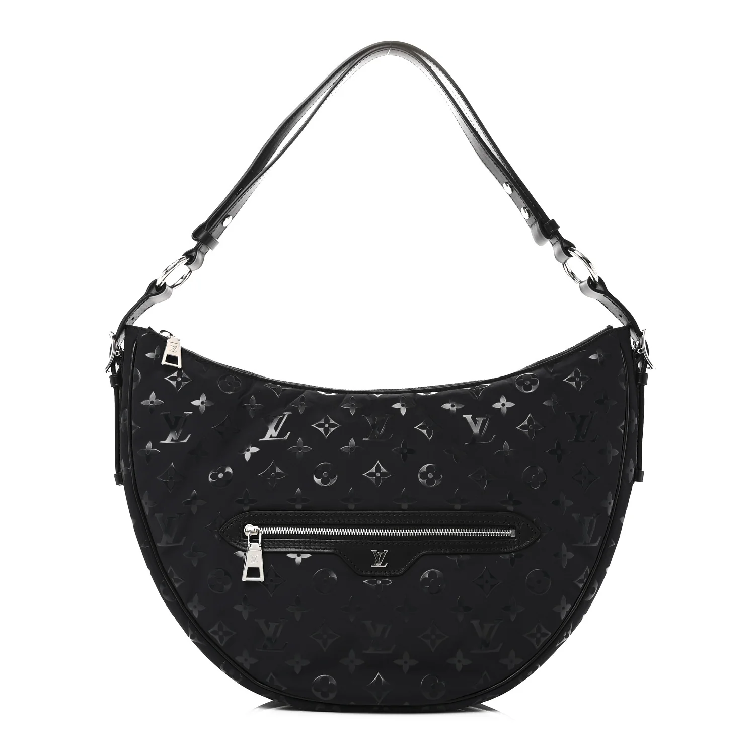 Nylon Monogram Loop Pocket Hobo Polar Night