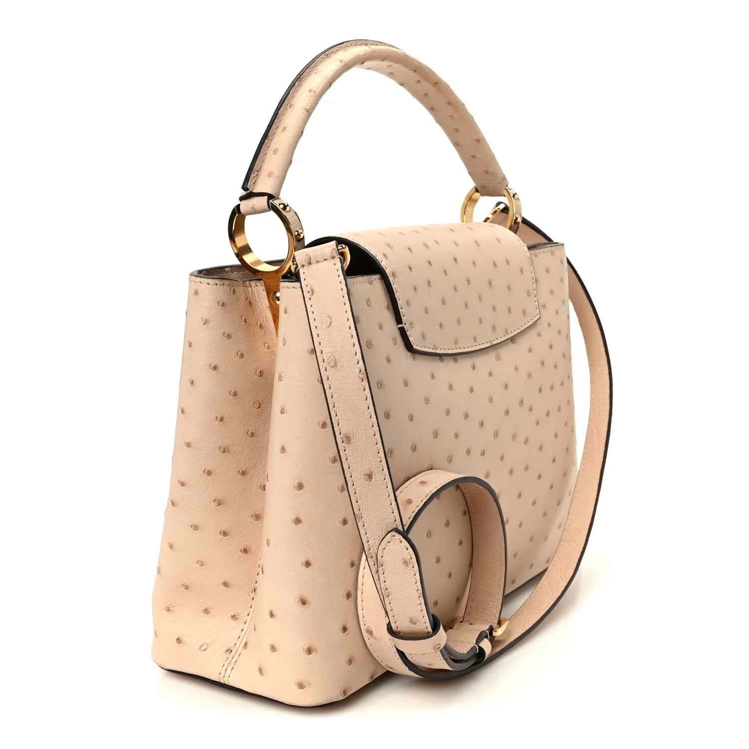 Ostrich Capucines PM Rose Champagne - Image 3