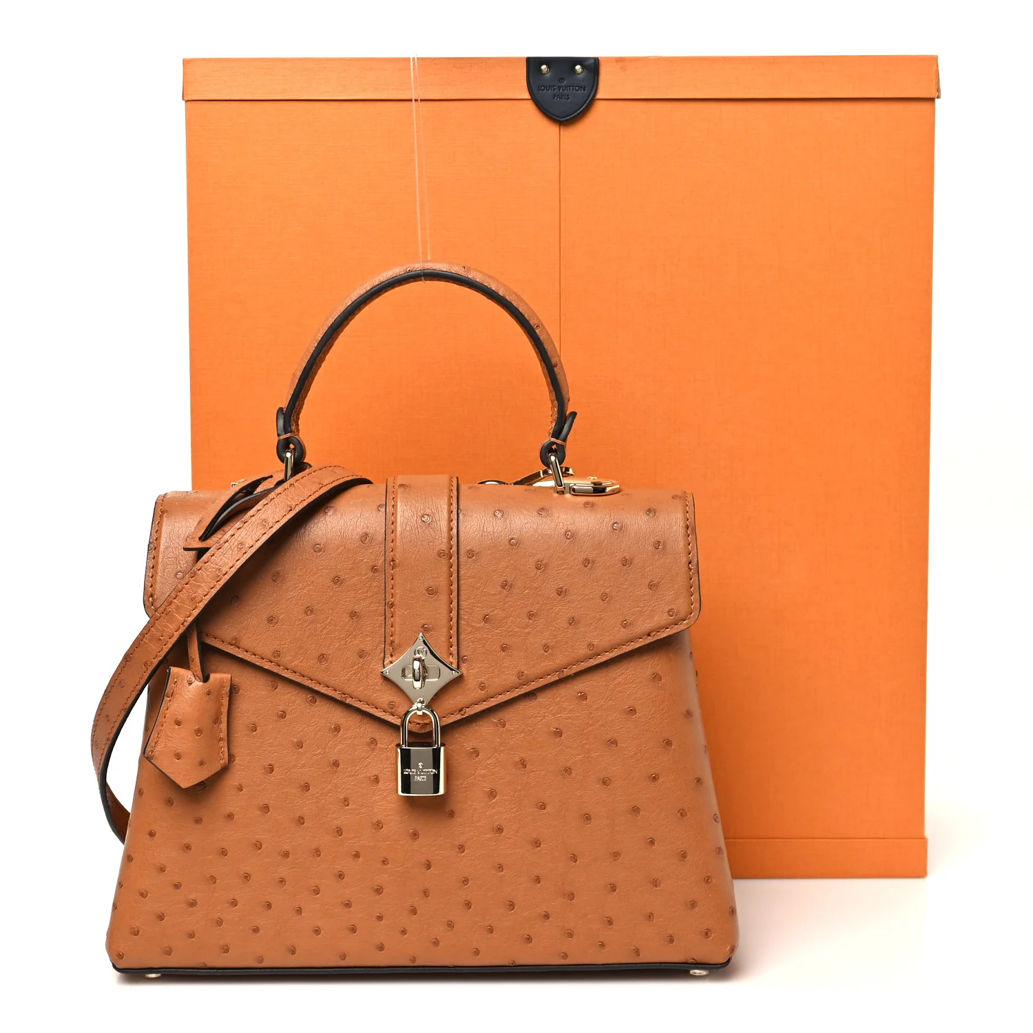 Ostrich Rose Des Vents PM Cognac - Image 11