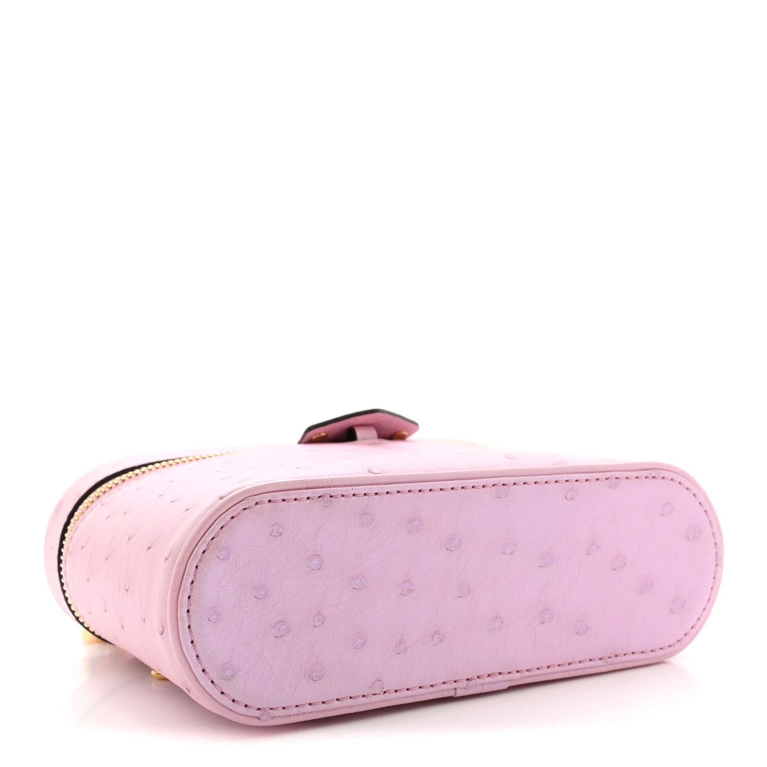 Ostrich Vanity Chain Pouch Pink - Image 4