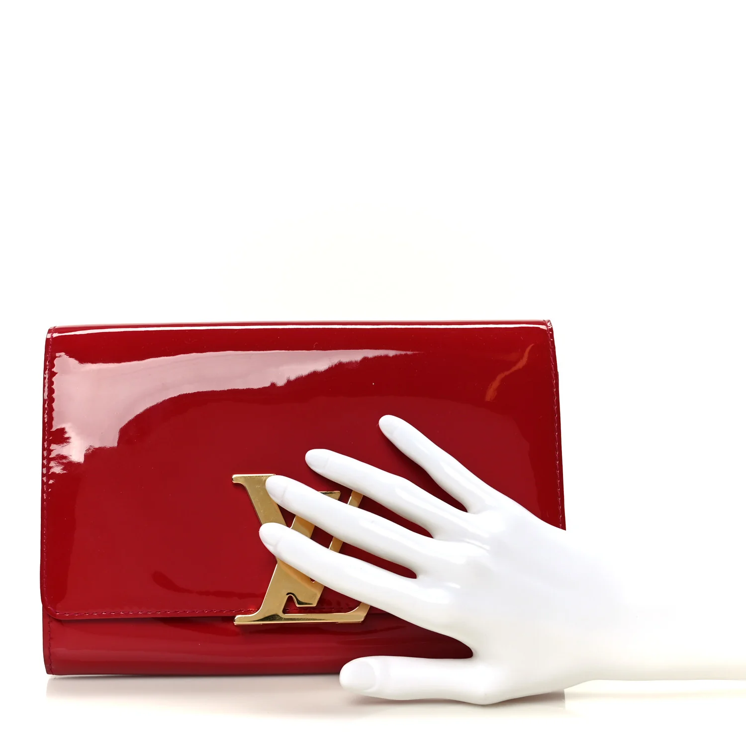 Patent Louise Clutch Rose Indien - Image 2