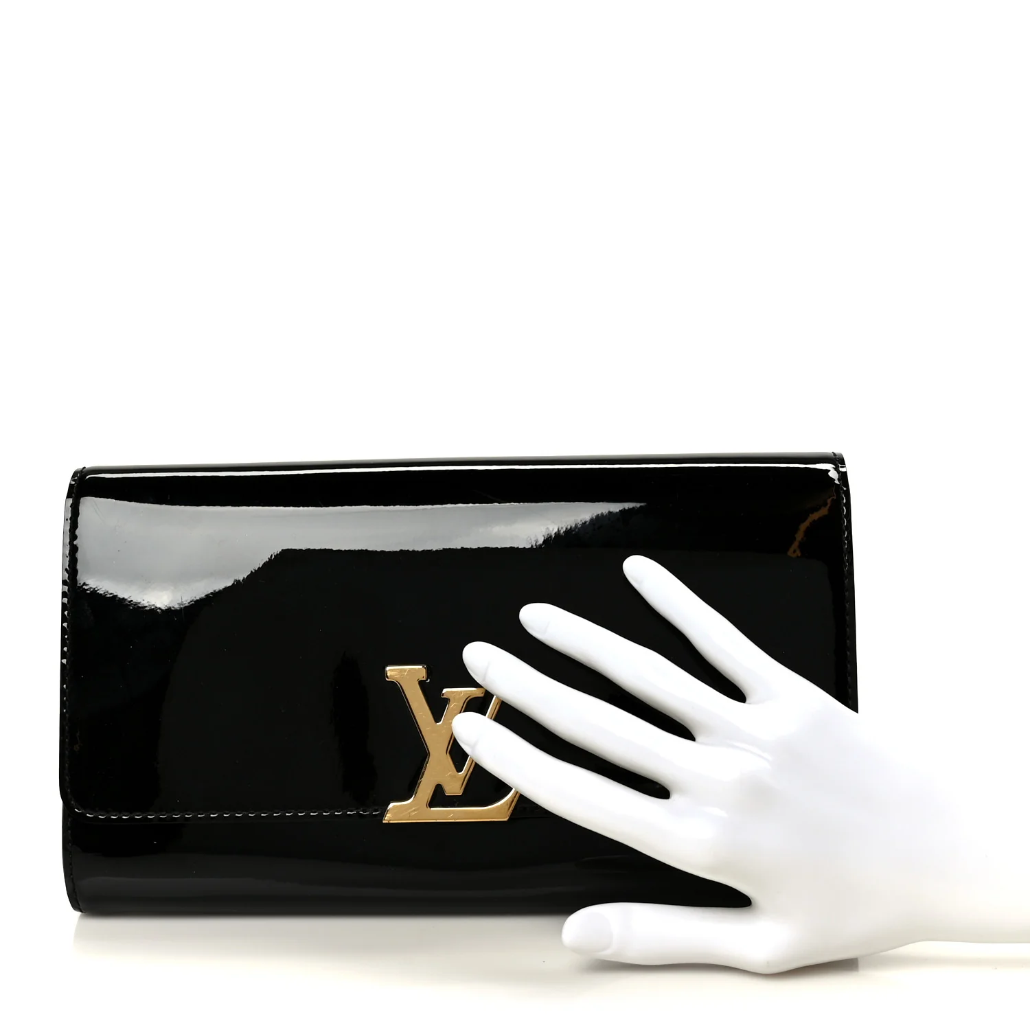 Patent Louise EW Clutch Black - Image 2