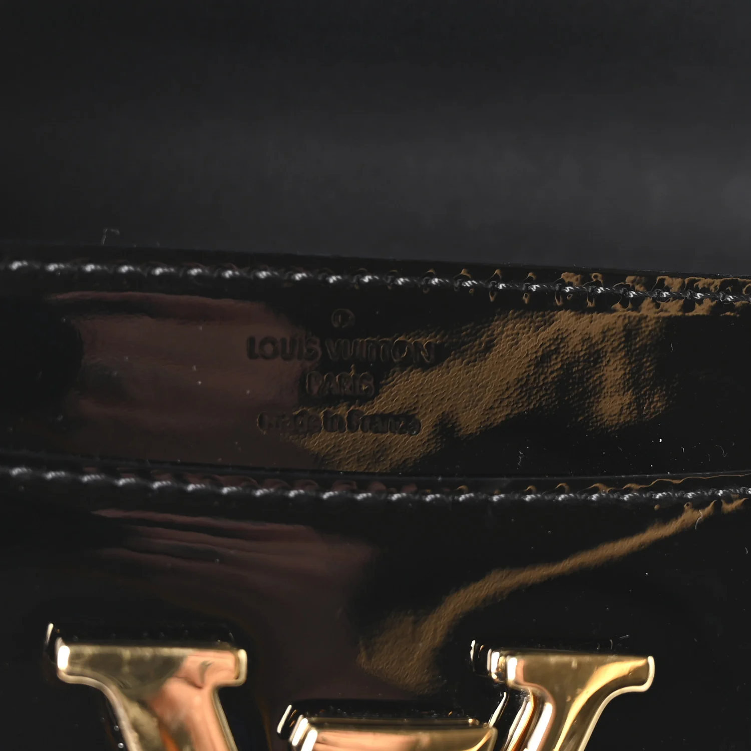 Patent Louise PM Chain Clutch Black - Image 6