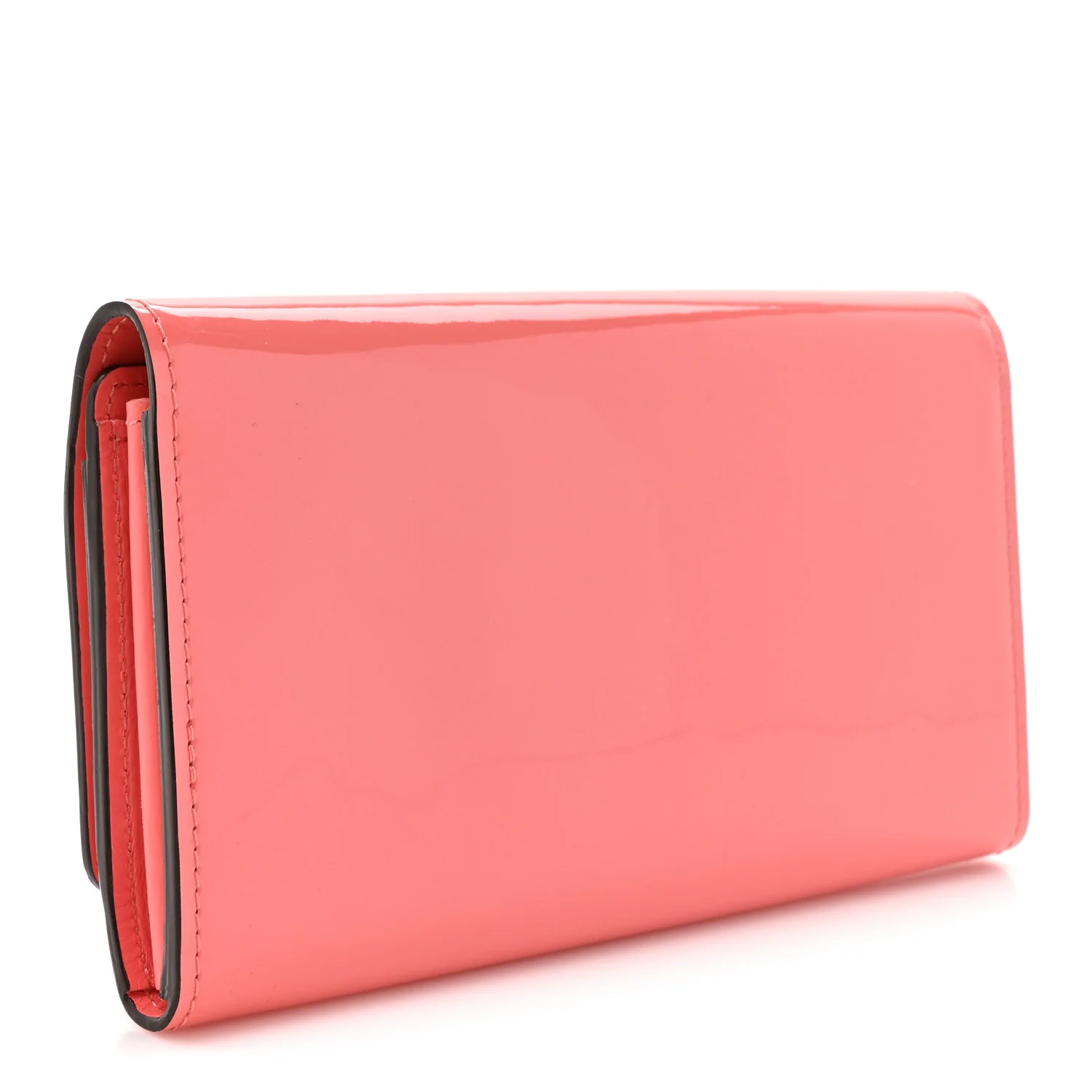 Patent Louise Wallet Rose Litchi - Image 3