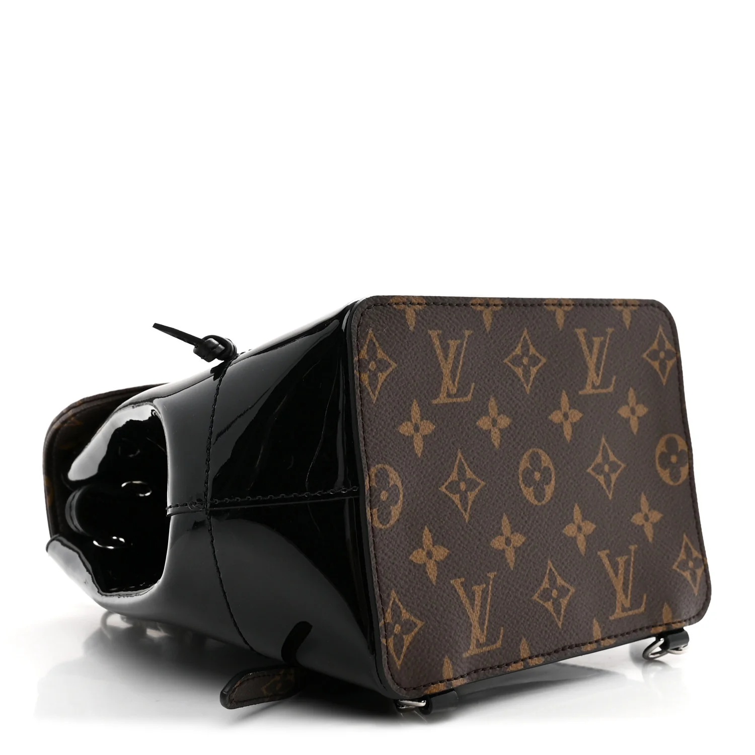 Patent Monogram Hot Springs Backpack Black - Image 4