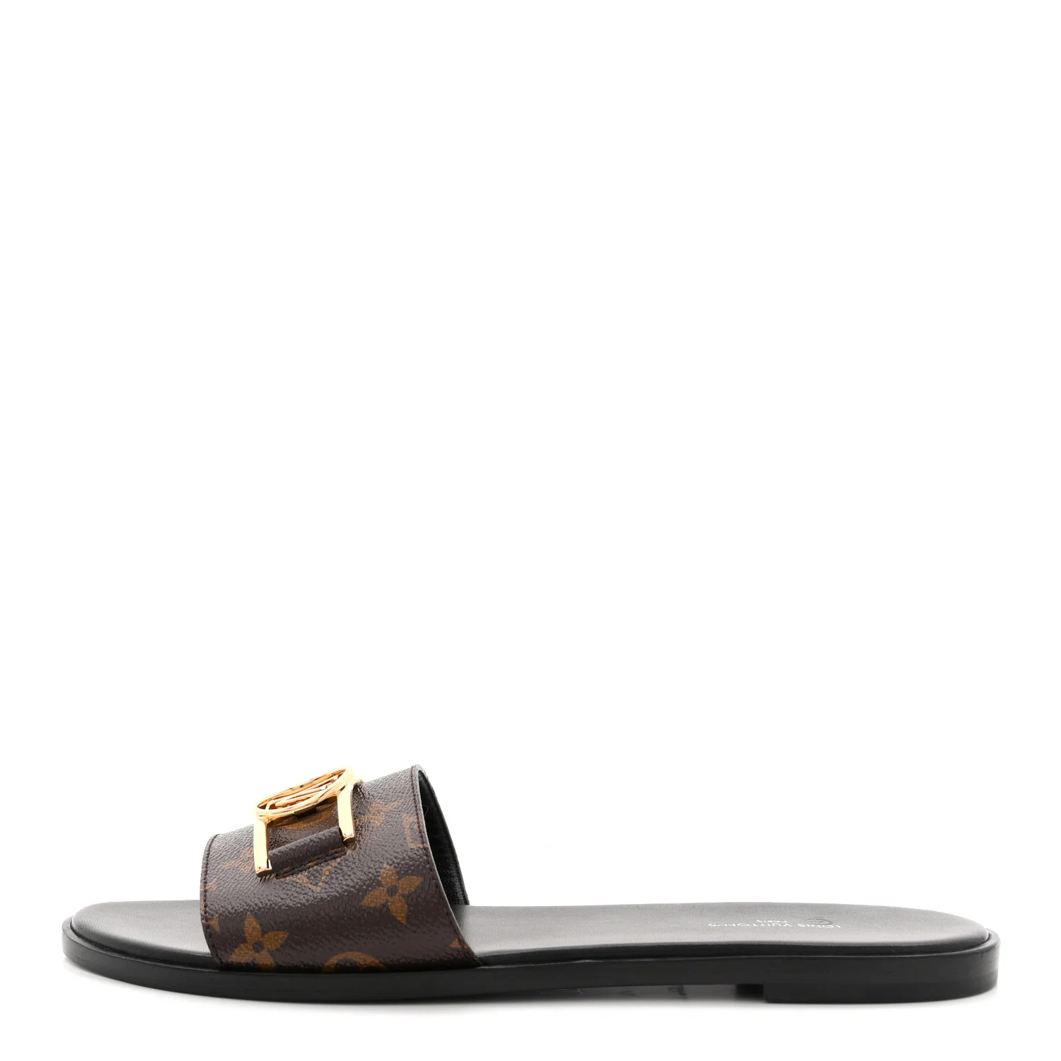 Patent Monogram Lock It Flat Mules 41