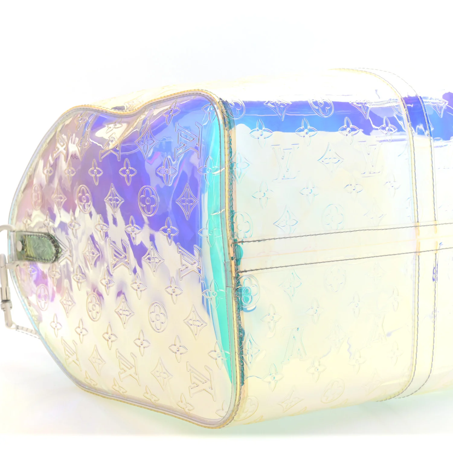 PVC Monogram Keepall Bandouliere 50 Iridescent Prism - Image 8
