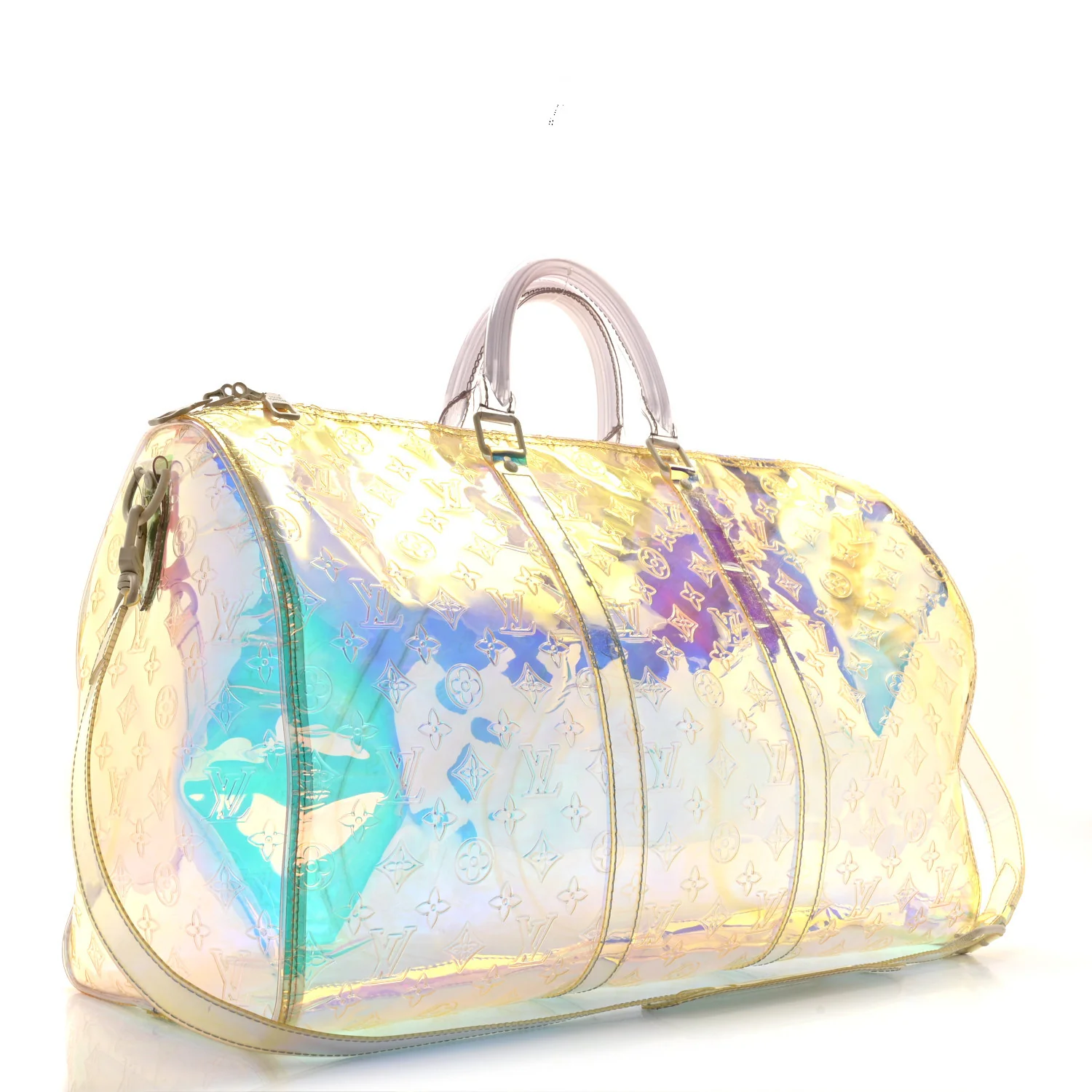 PVC Monogram Keepall Bandouliere 50 Iridescent Prism - Image 2