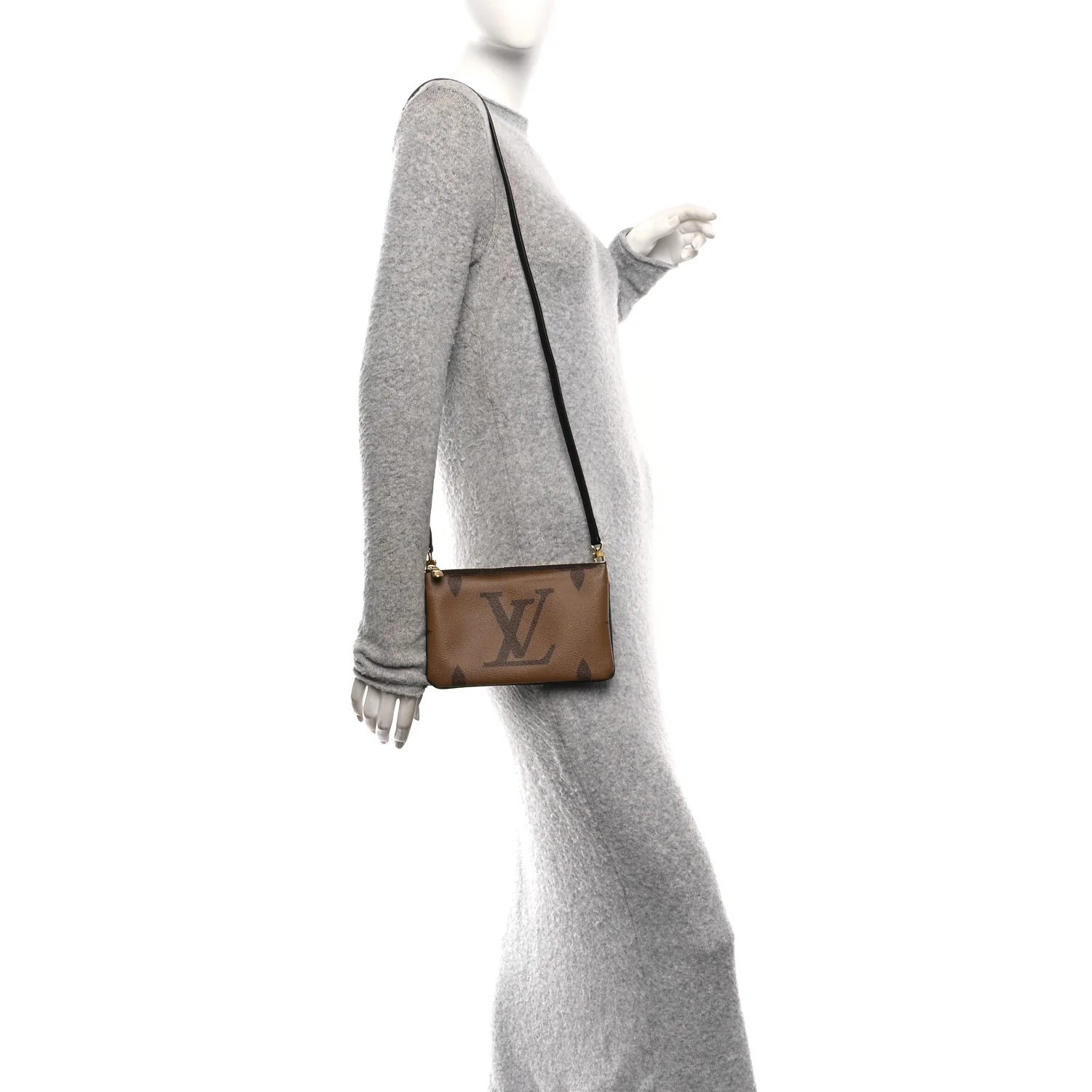 Reverse Monogram Giant Double Zip Pochette - Image 2
