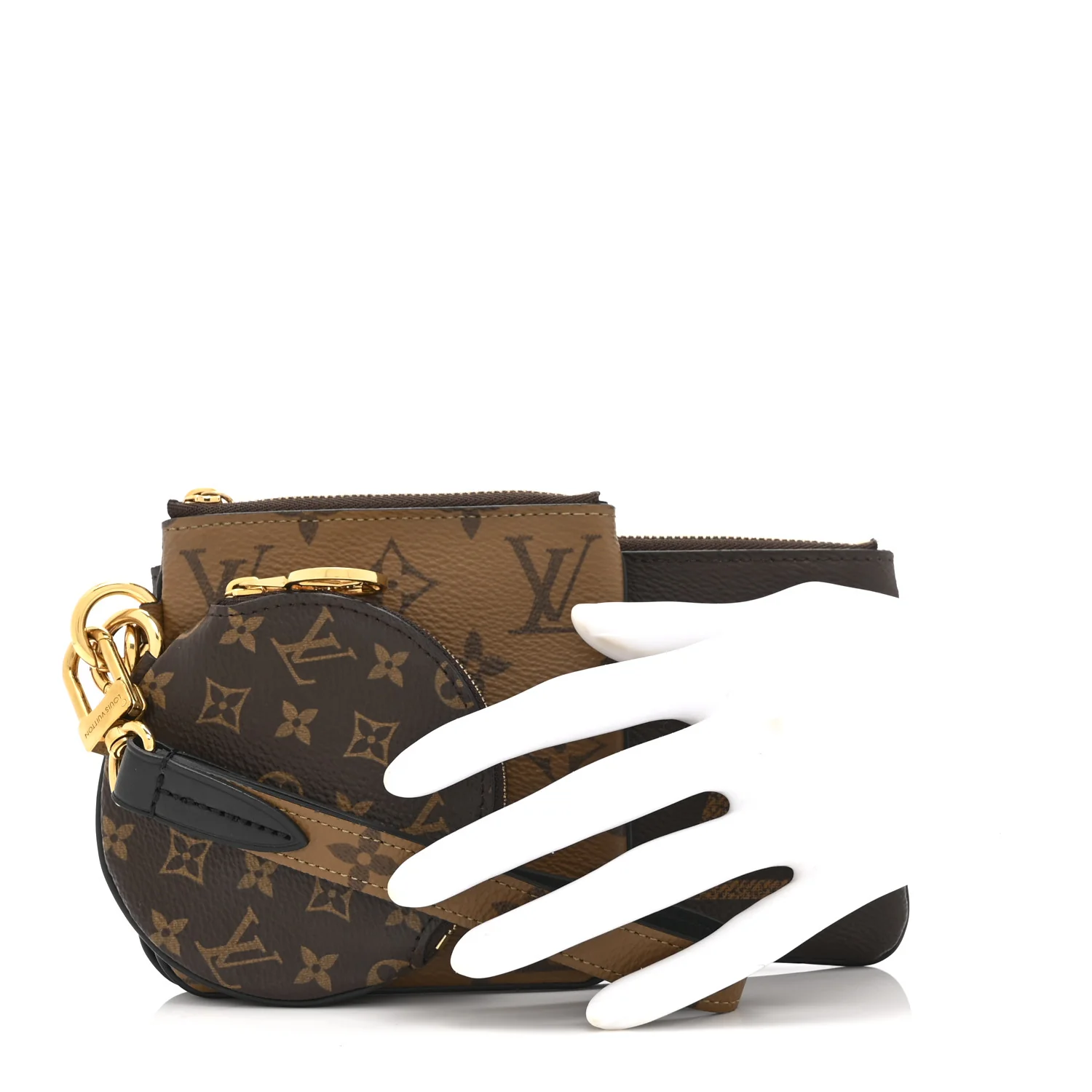 Reverse Monogram Giant Trio Pouch - Image 2