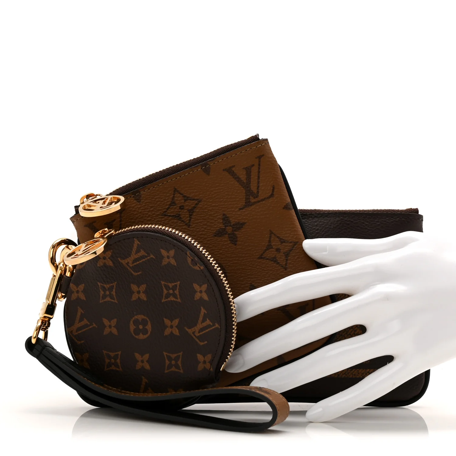 Reverse Monogram Giant Trio Pouch - Image 2