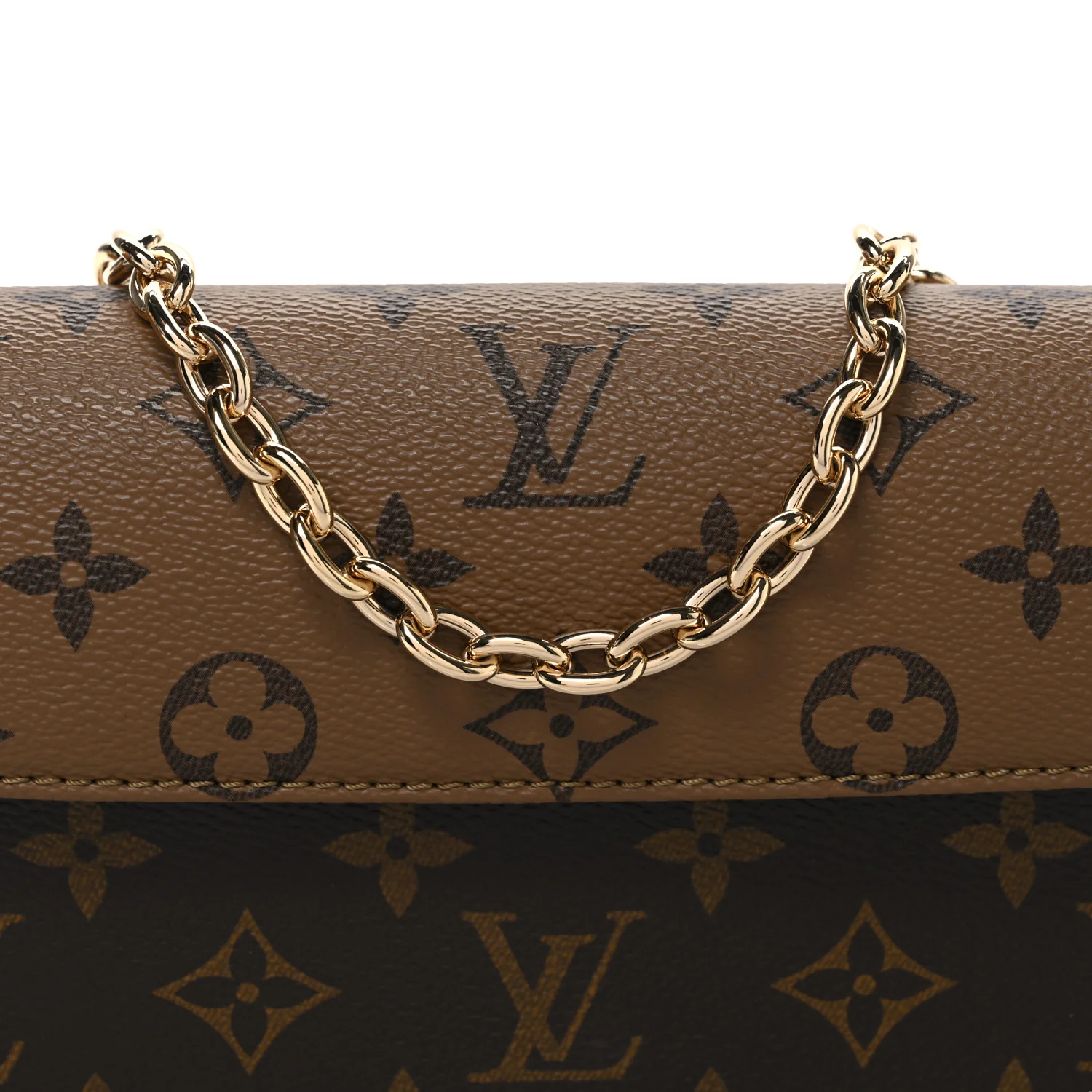 Reverse Monogram Ivy Wallet On Chain - Image 7