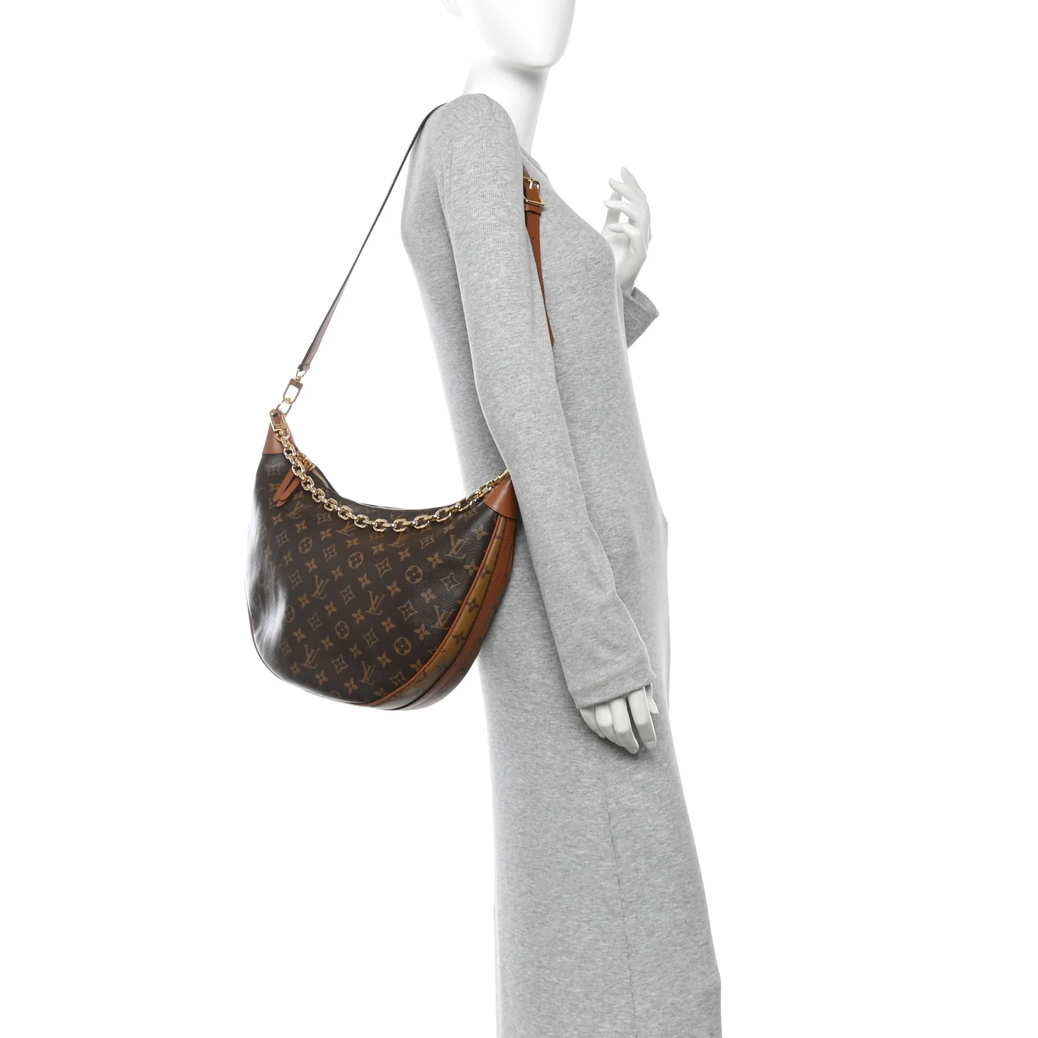 Reverse Monogram Loop Hobo - Image 2