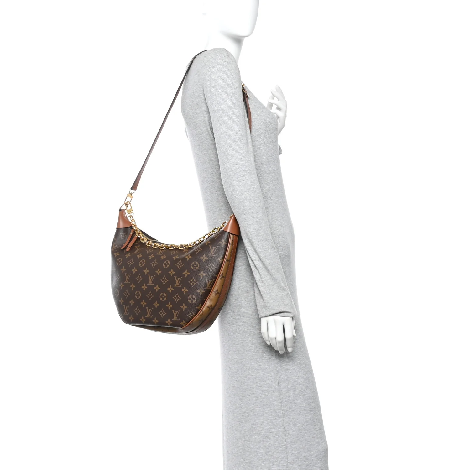 Reverse Monogram Loop Hobo - Image 2