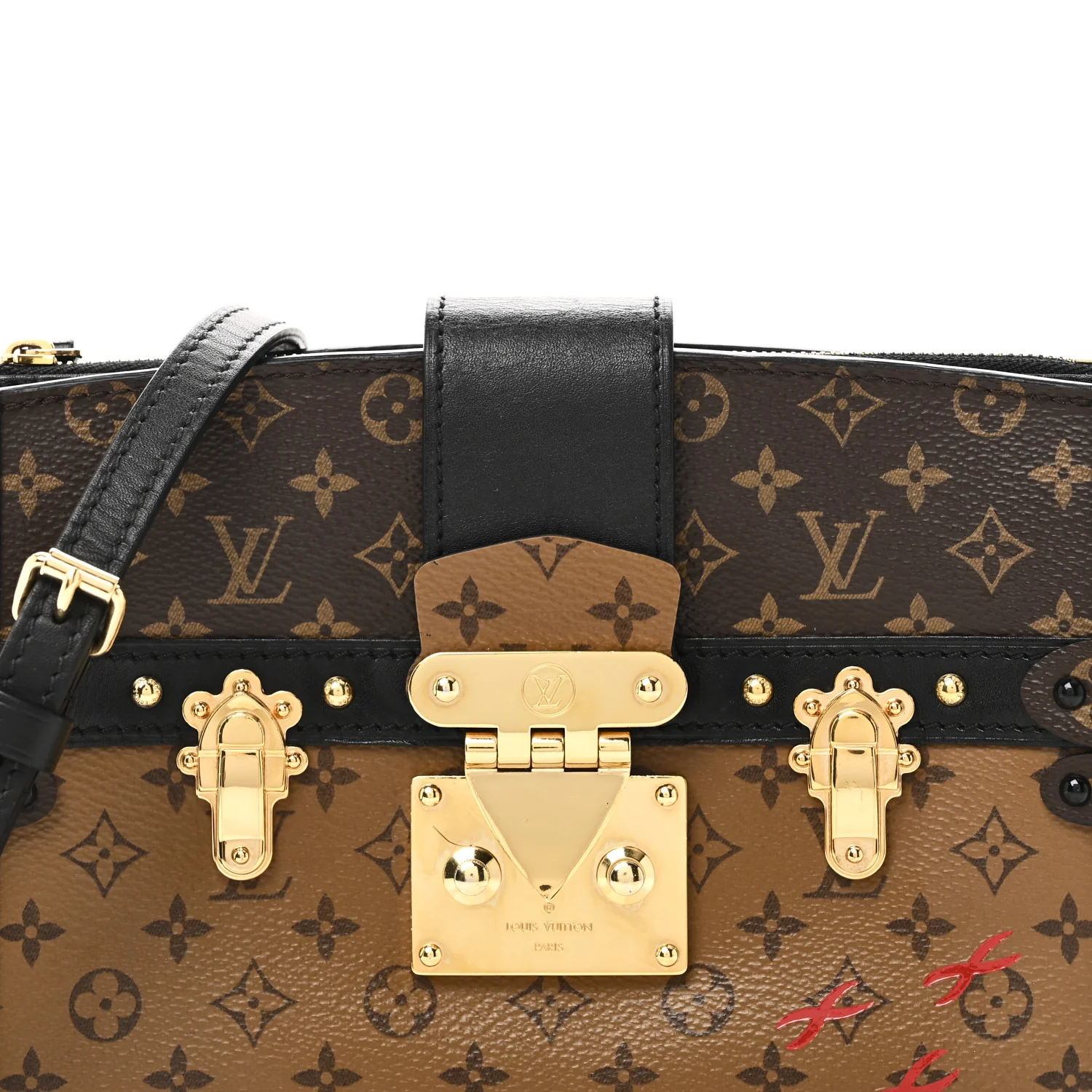 Reverse Monogram Trunk Clutch - Image 7