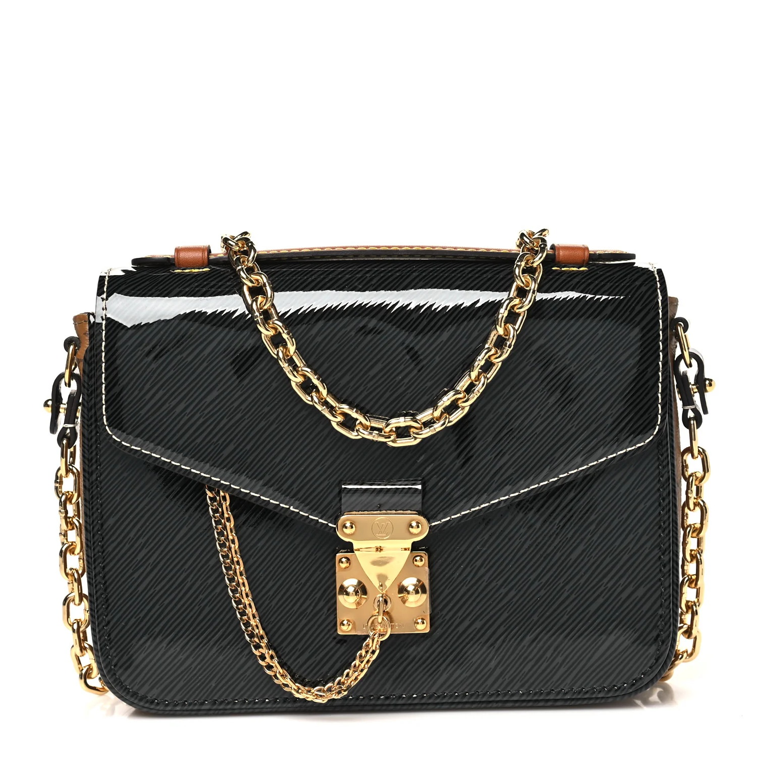 Shiny Epi Reverse Monogram Pochette Metis Mini Marine