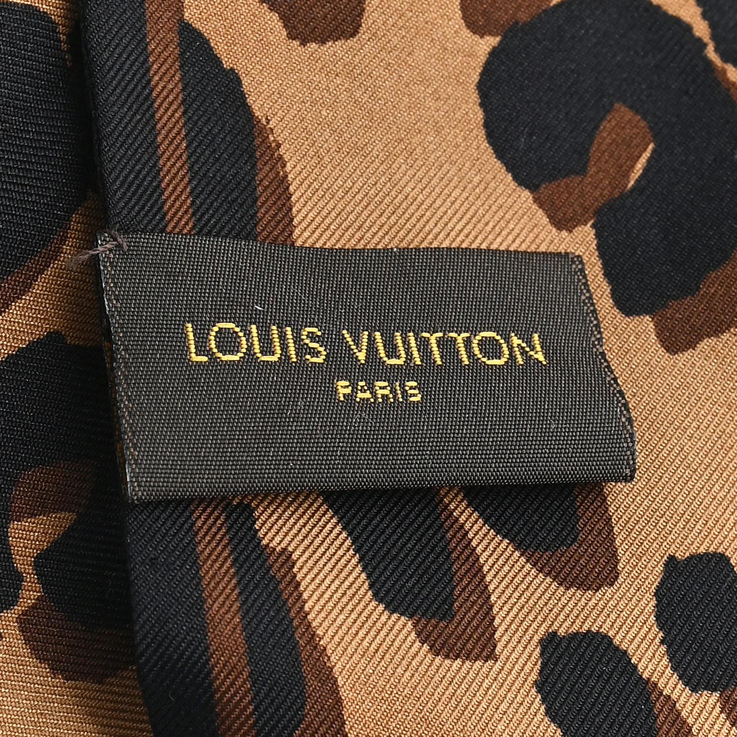 Silk Leopard Bandeau Scarf Marron - Image 3