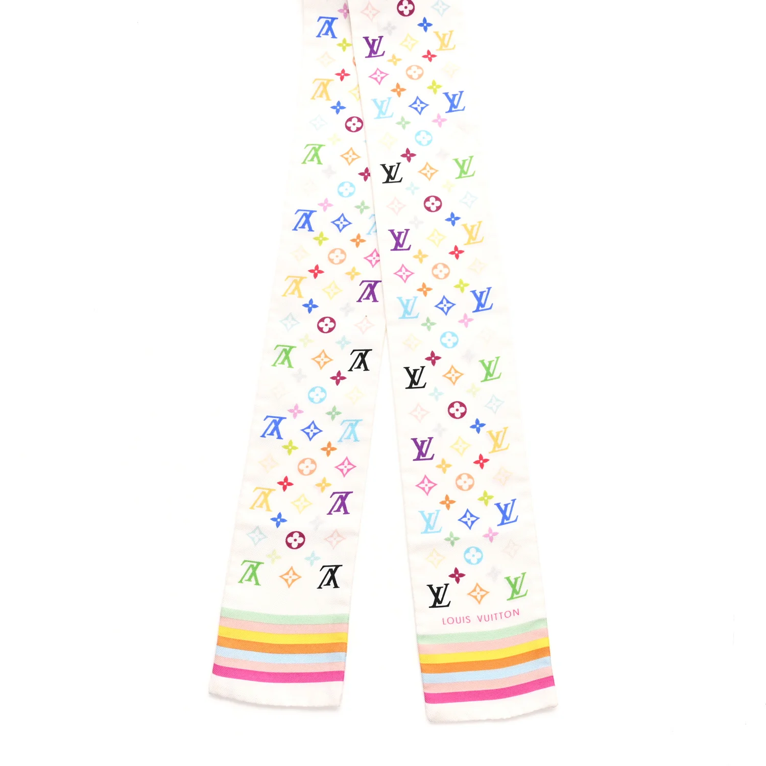 Silk Monogram Multicolor Bandeau White - Image 2