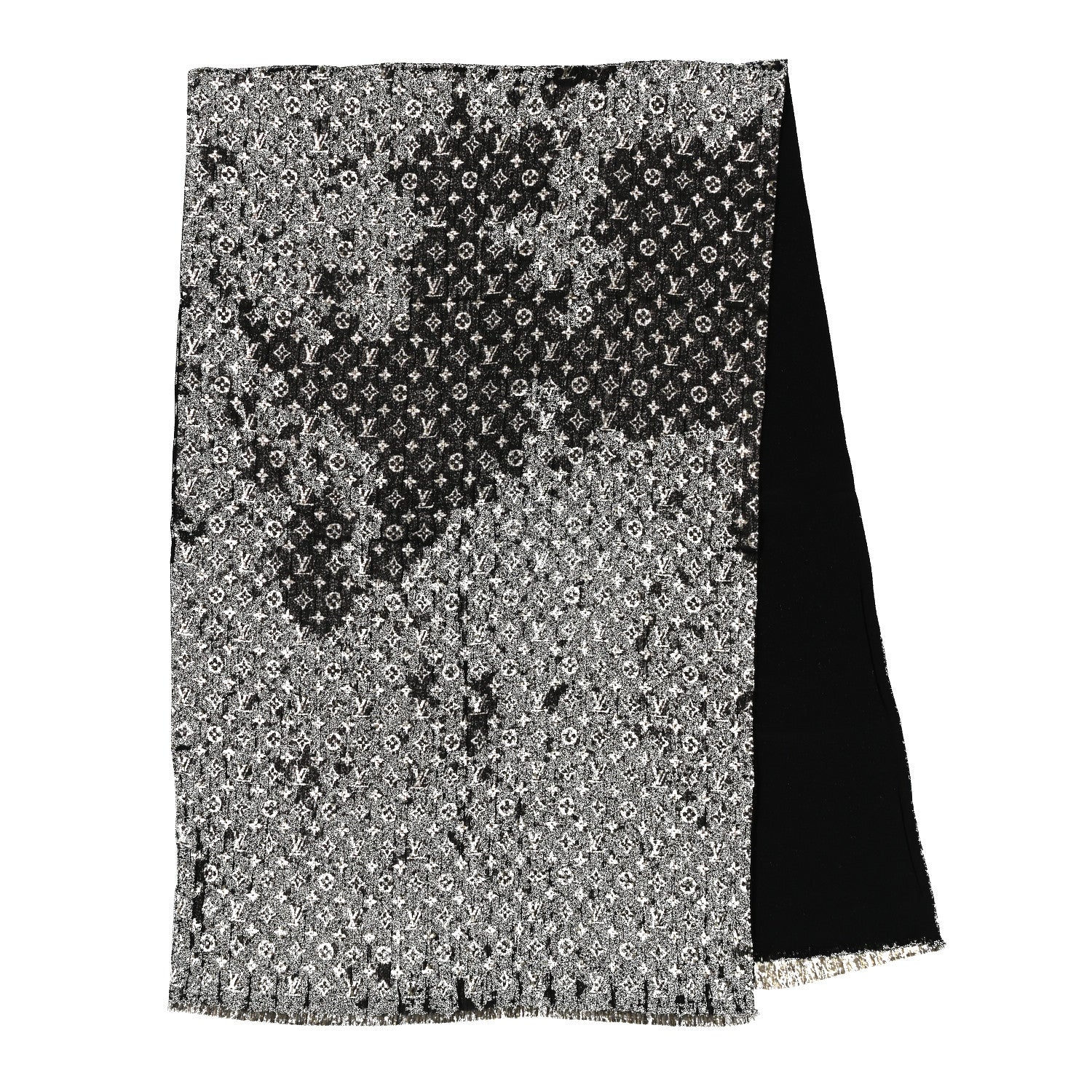 Silk Monogram So Glitter Stole Black - Image 2