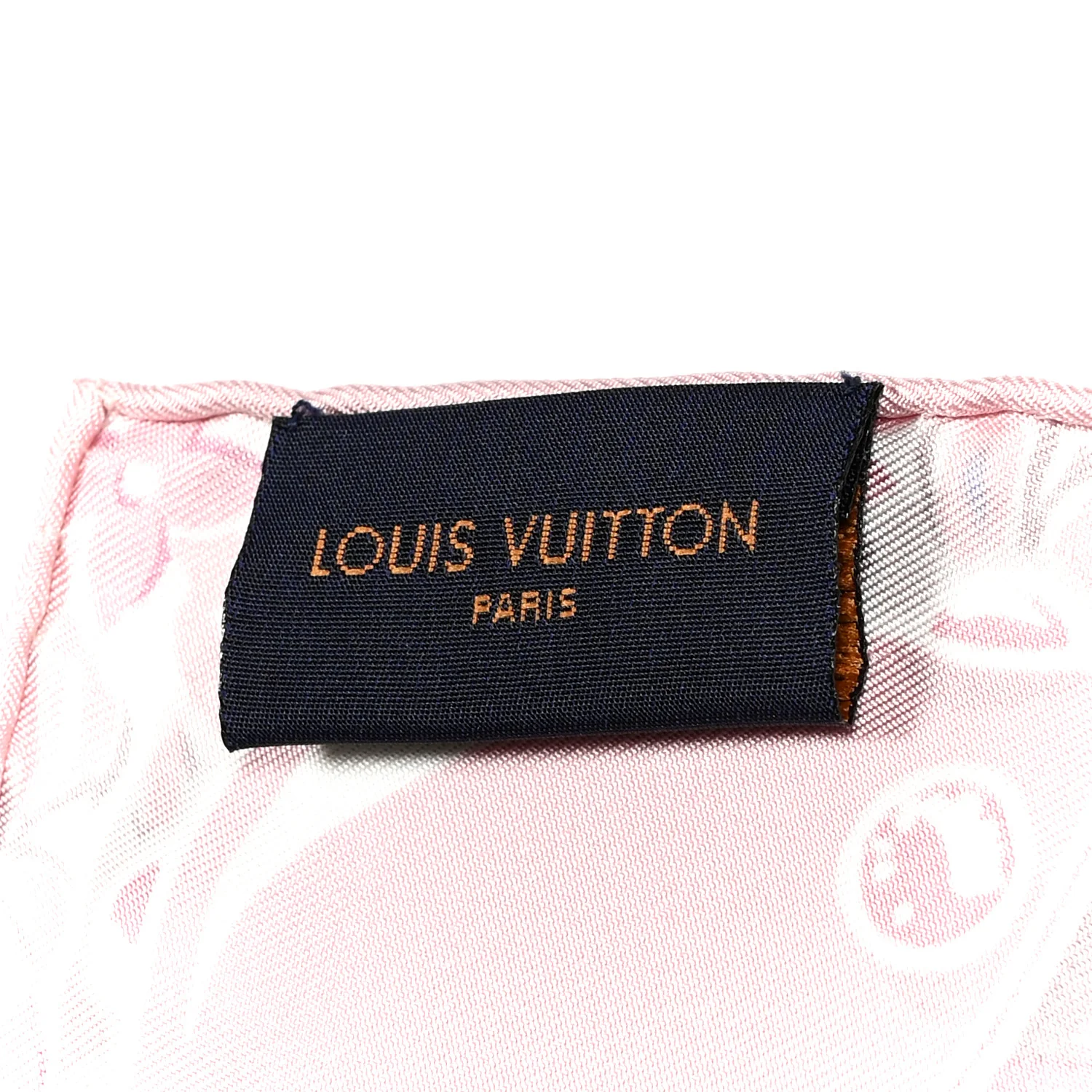 Silk Monogram Trunk Floral Print Square Scarf Rose Poudre - Image 3