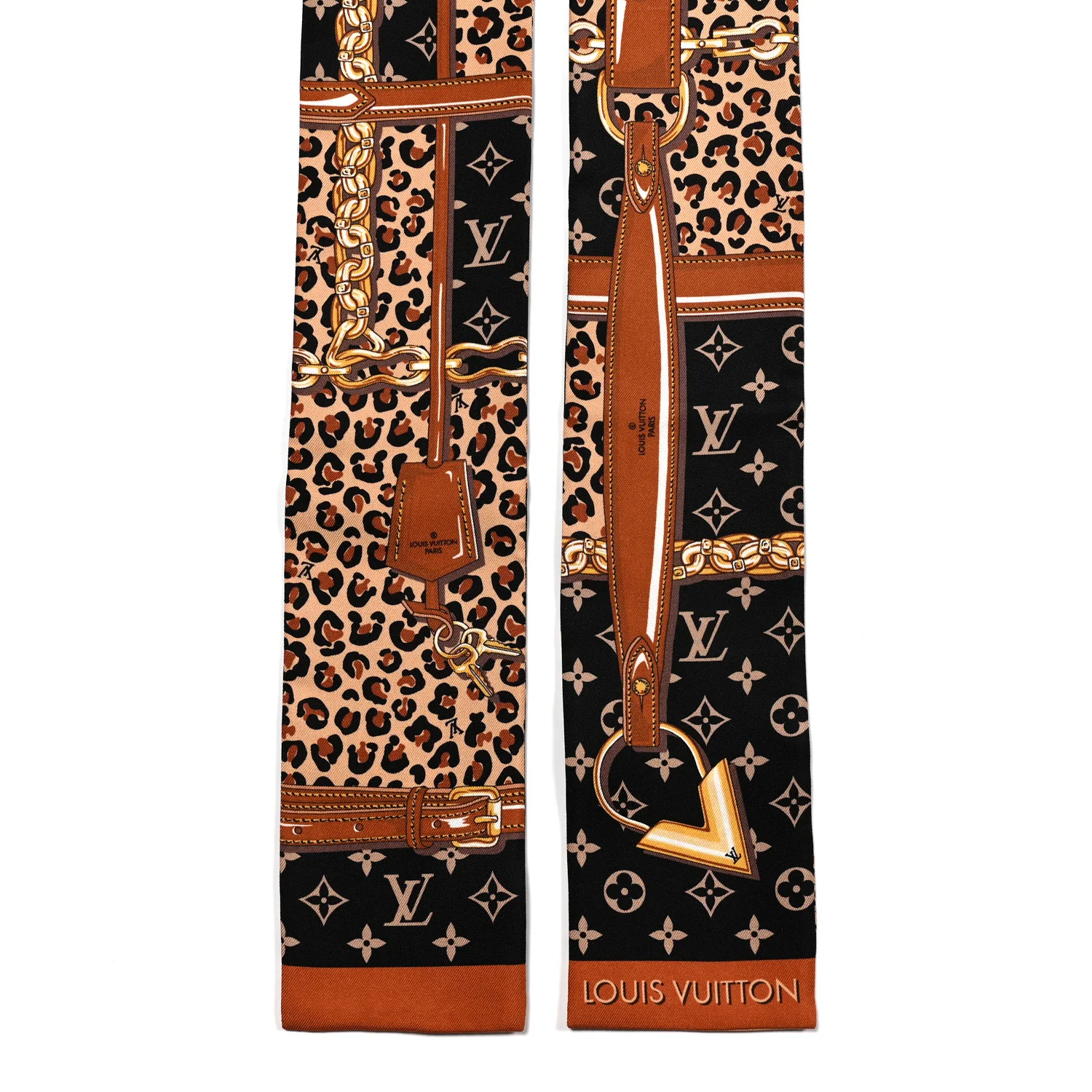 Silk Monogram Wild At Heart Bandeau Black - Image 2