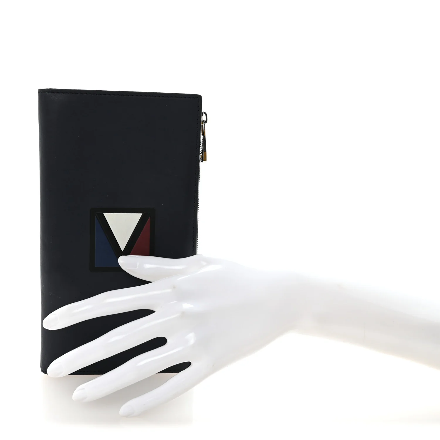 Smooth Calfskin America's Cup Organizer Wallet  Navy - Image 2