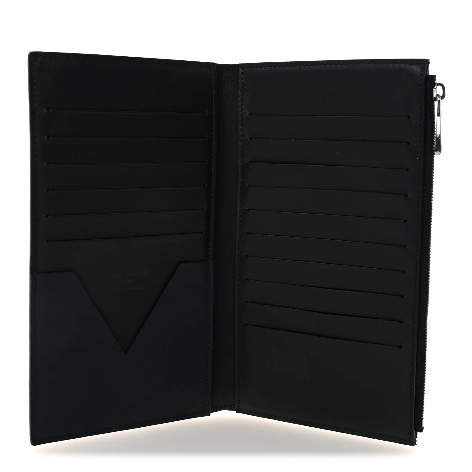 Smooth Calfskin America's Cup Organizer Wallet  Navy - Image 5