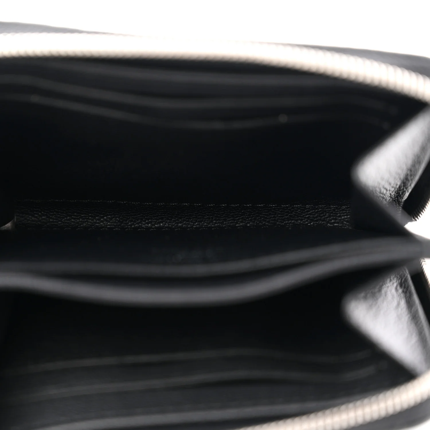 Snakeskin Monogram Zippy Padlock Coin Purse Black - Image 5