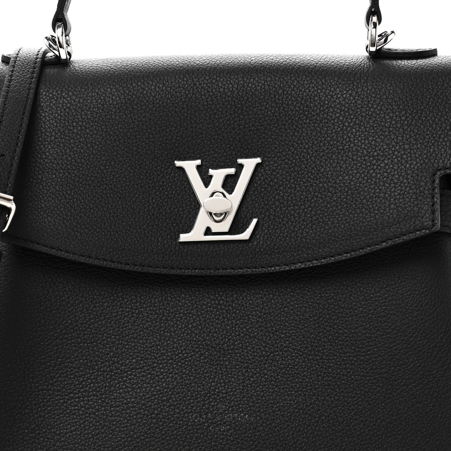 Soft Calfskin Lockme Ever MM Black - Image 7