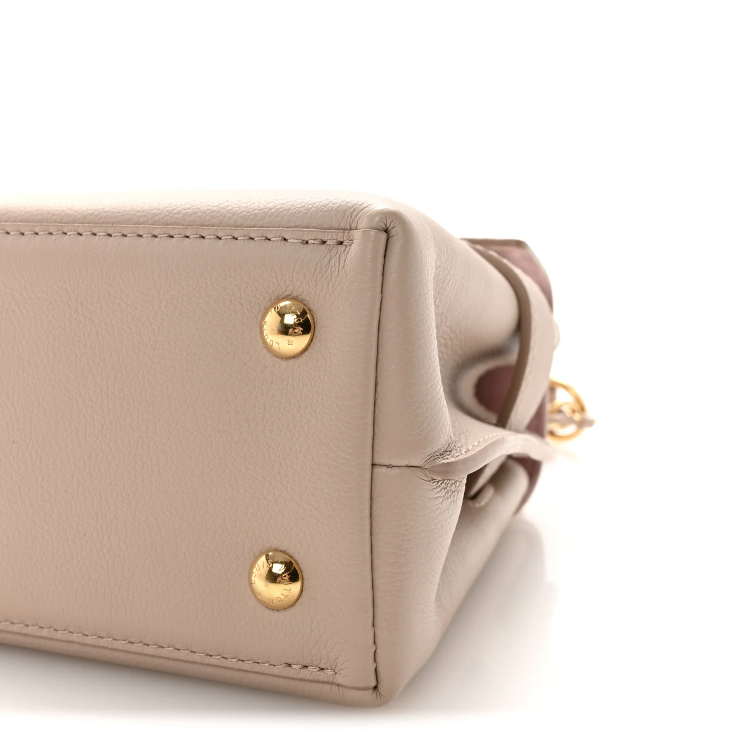Soft Calfskin Mini Lockme Ever Greige - Image 9