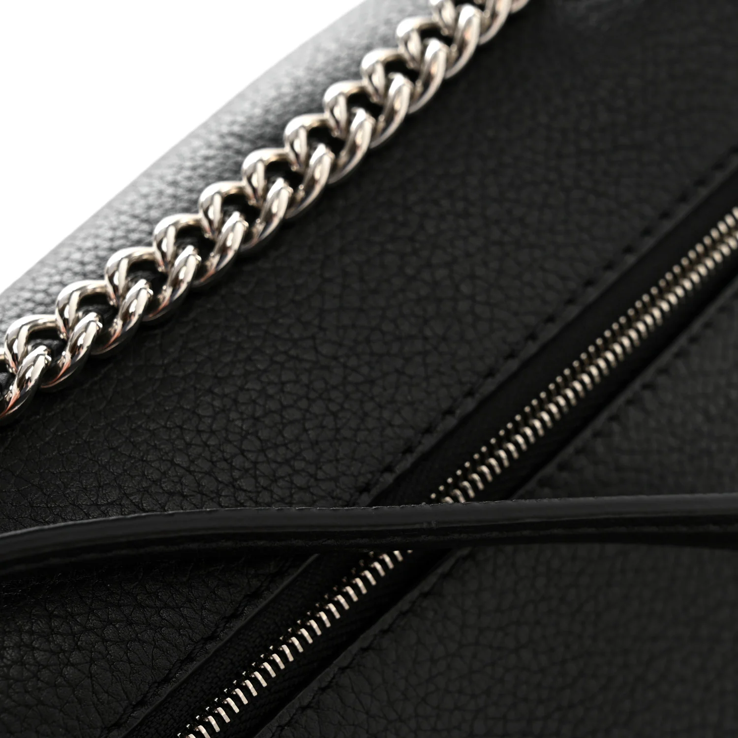 Soft Calfskin My Lockme Chain Bag BB Black - Image 13