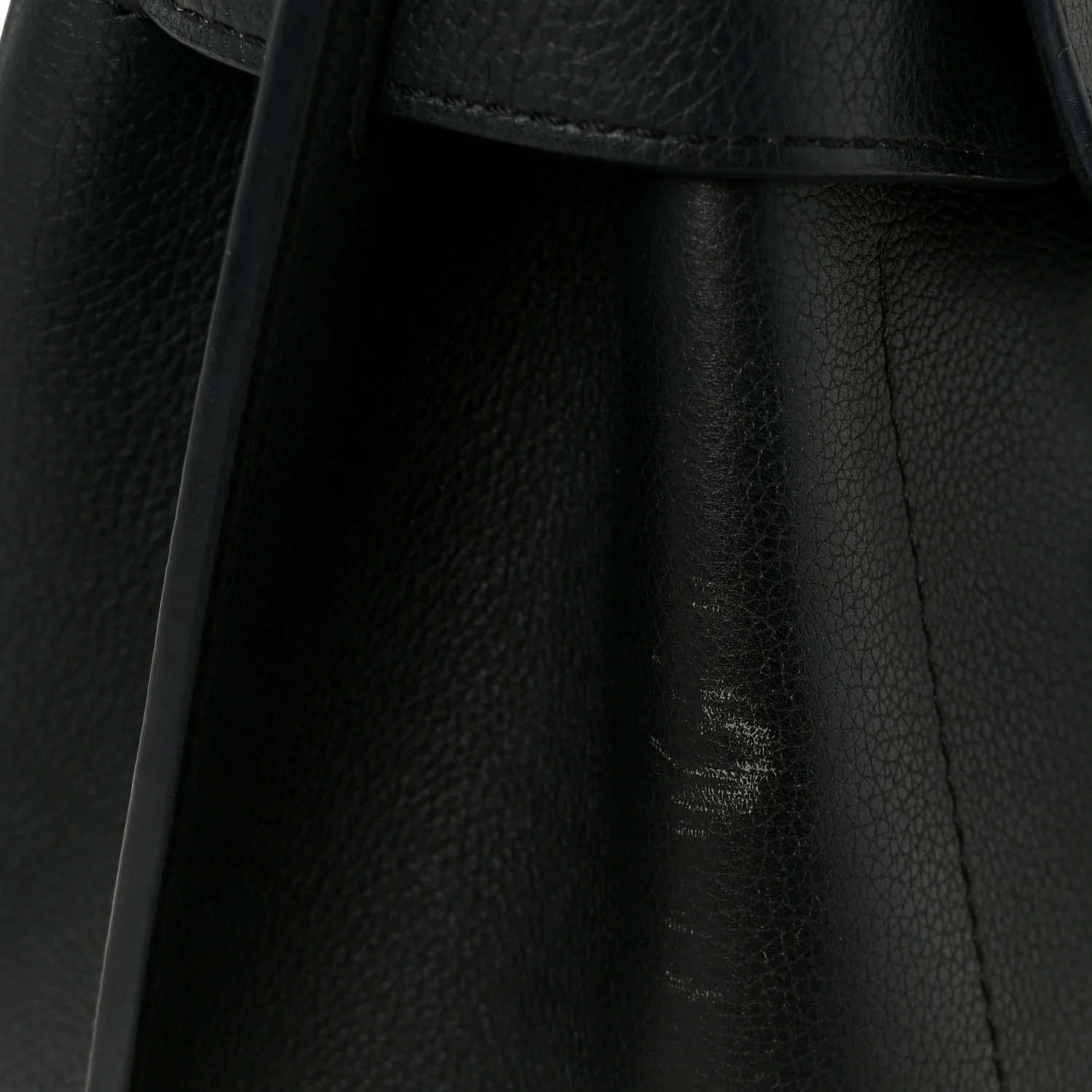 Soft Calfskin My Lockme Top Handle Black - Image 12