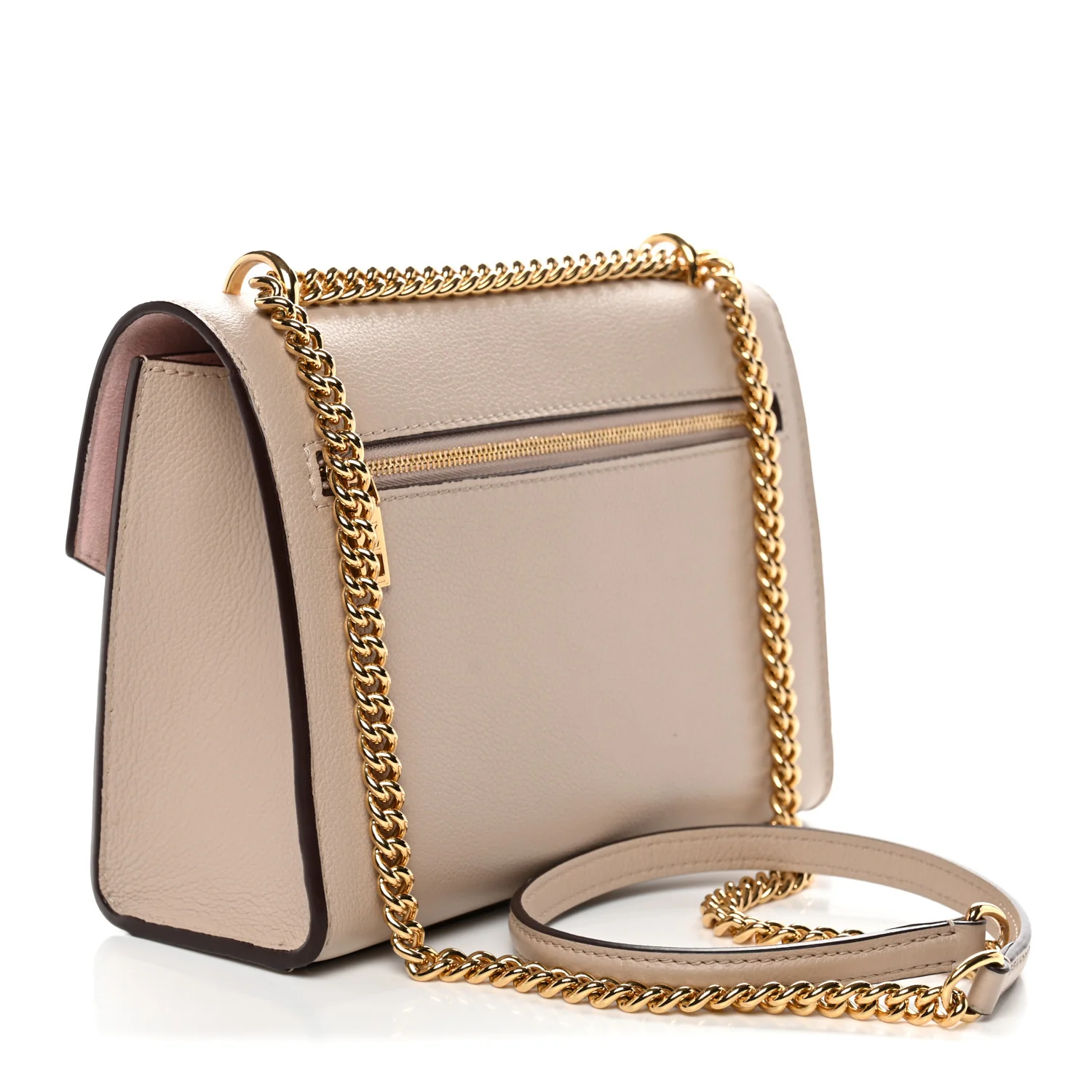 Soft Calfskin Mylockme Chain Bag BB Greige - Image 3