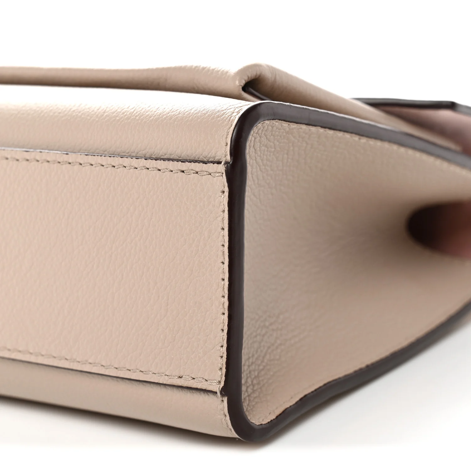Soft Calfskin Mylockme Chain Bag BB Greige - Image 9