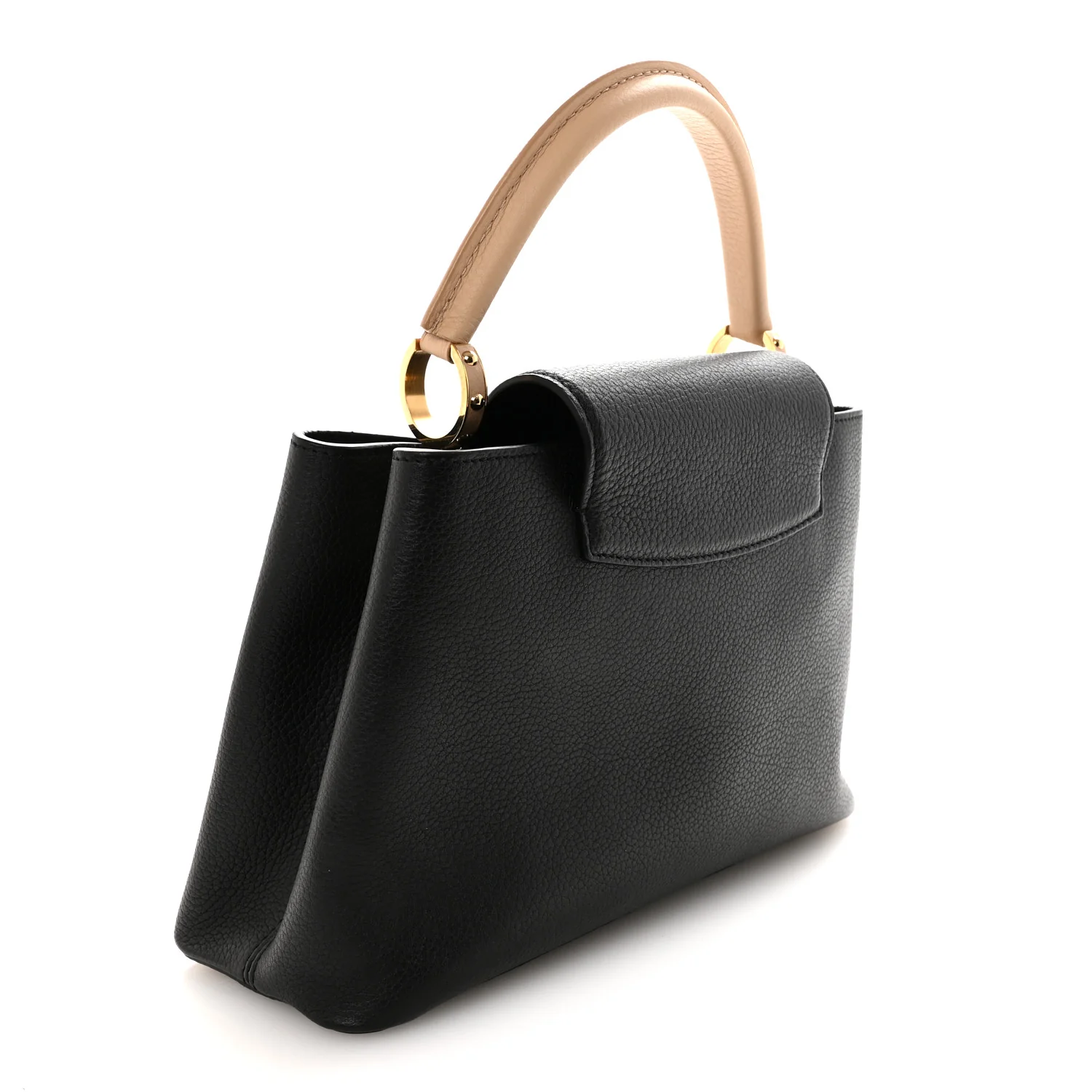 Taurillon Capucines MM Black Beige Red - Image 3