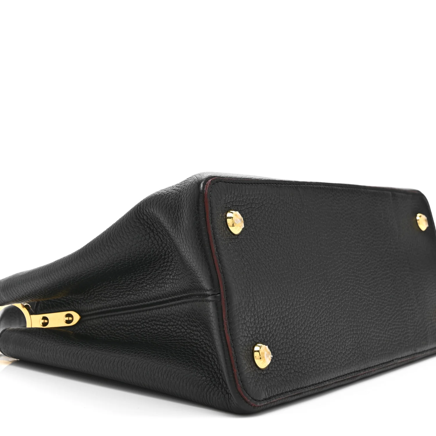 Taurillon Capucines MM Black Fuchsia - Image 9