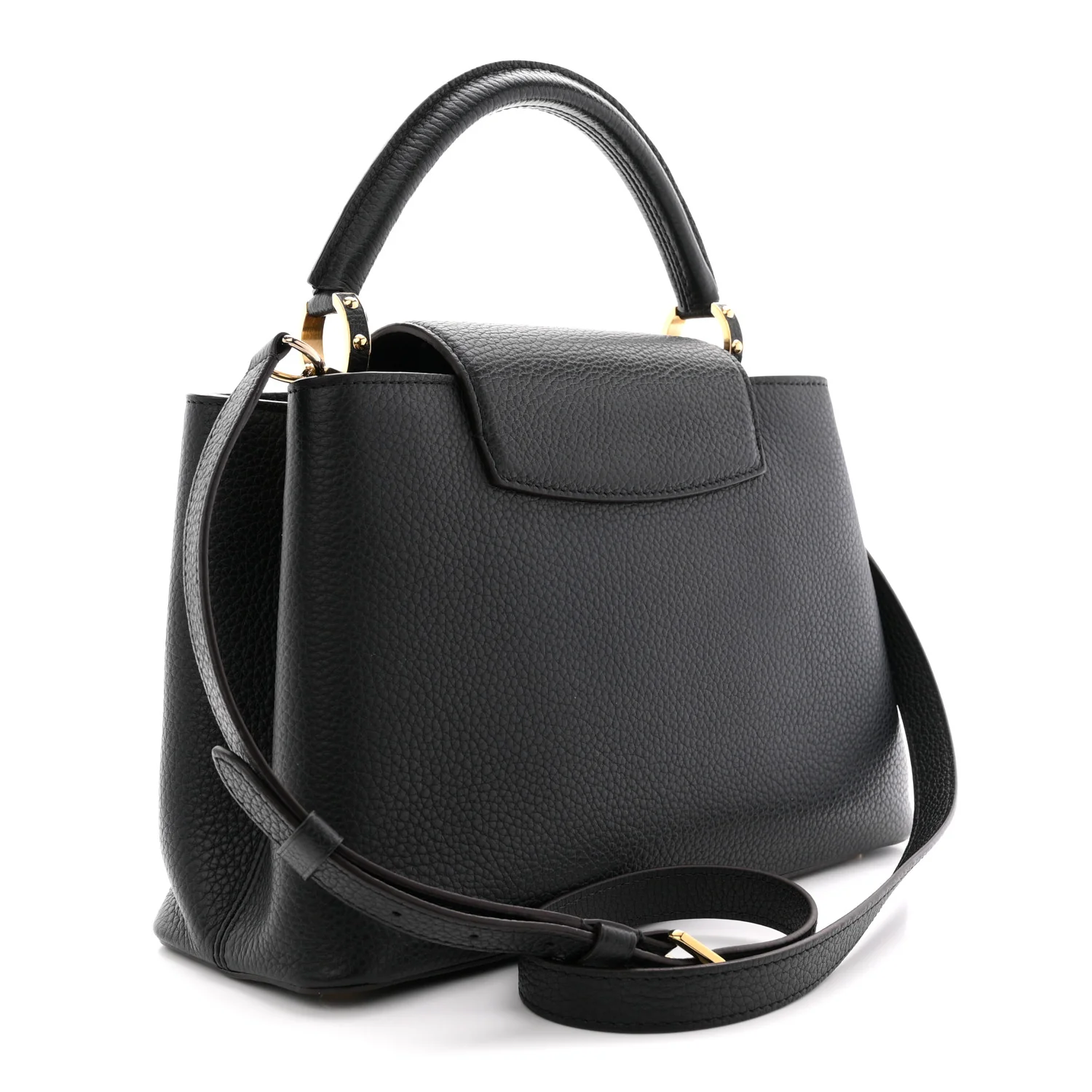 Taurillon Capucines MM Black Fuchsia - Image 3