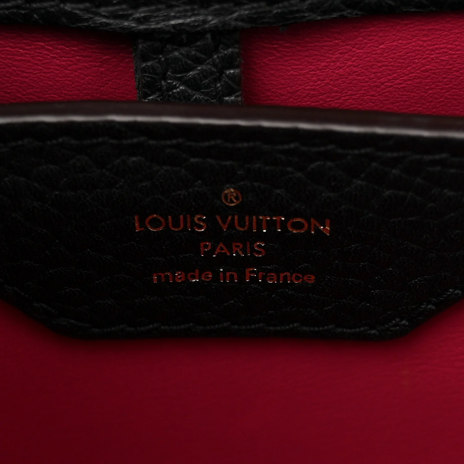 Taurillon Capucines MM Black Fuchsia - Image 6