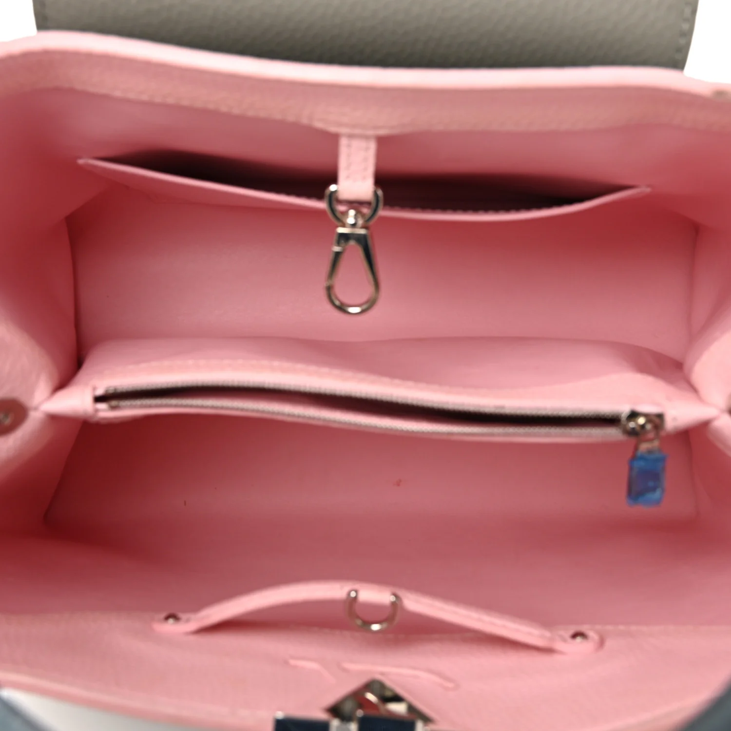 Taurillon Capucines MM Black General Blue Pink - Image 5