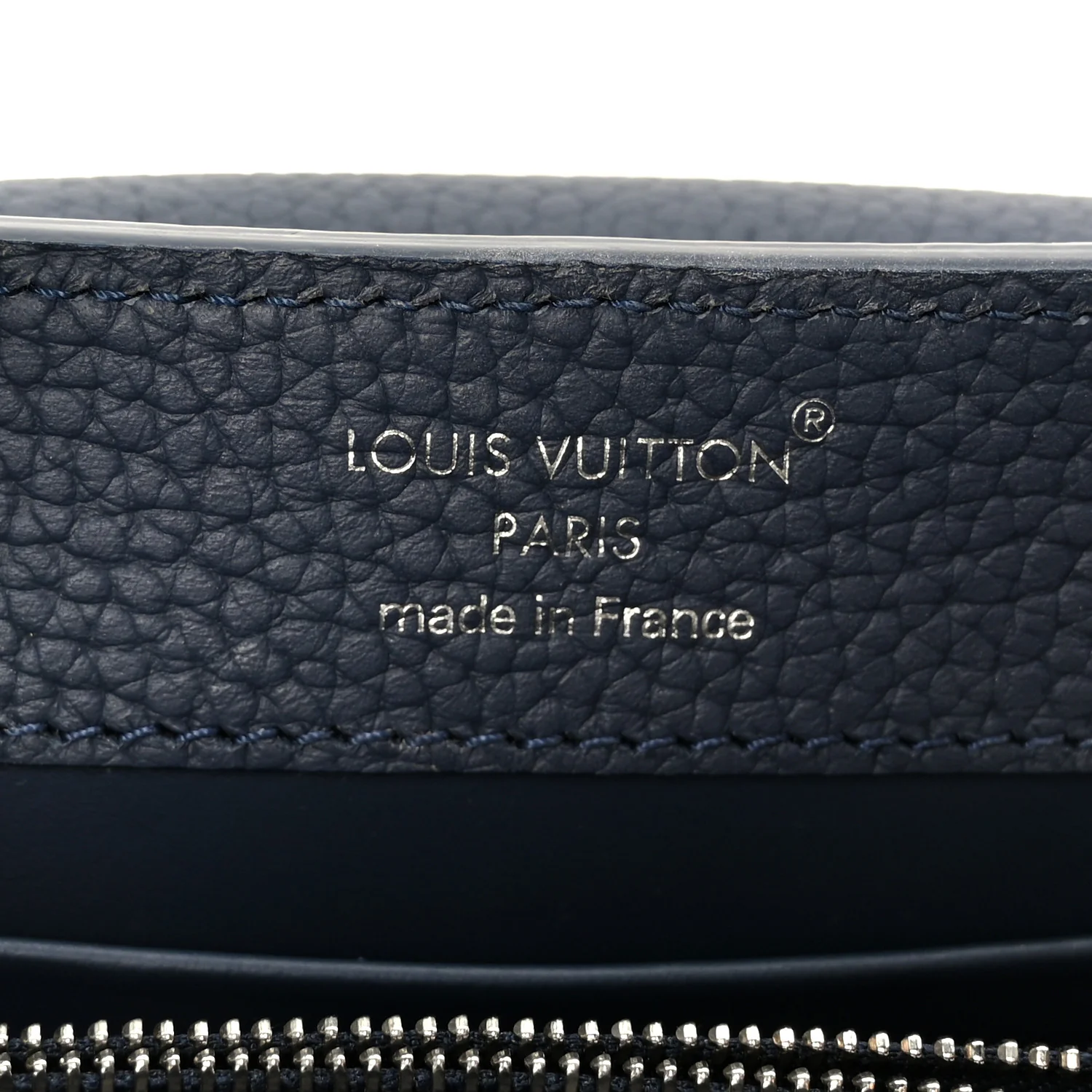 Taurillon Embellished Malletage Crown Mini Capucines Navy - Image 6