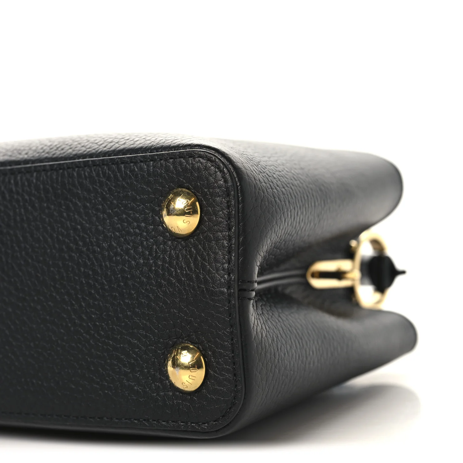 Taurillon Enamel Chain Capucines BB Black Multicolor - Image 9