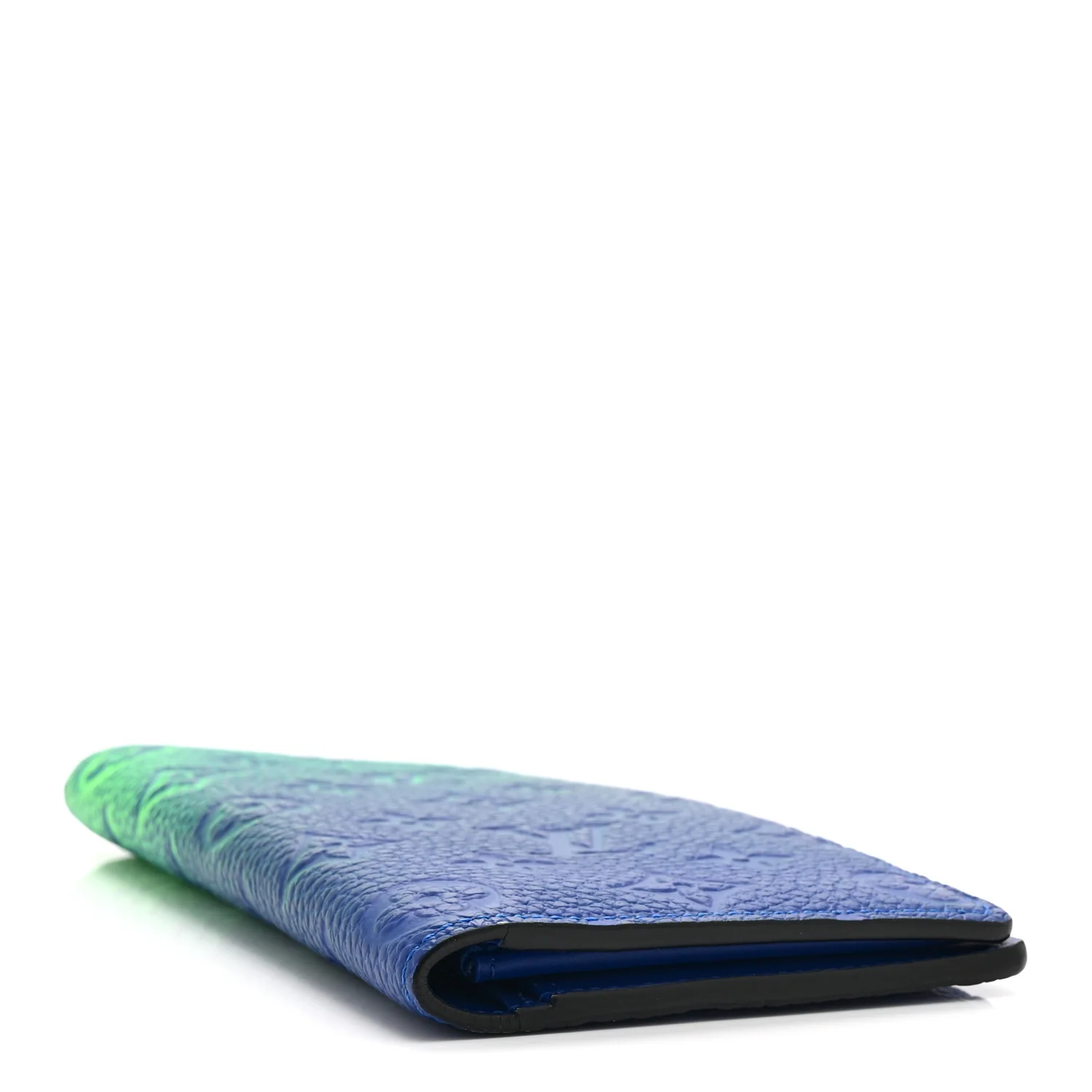 Taurillon Illusion Brazza Wallet Bleu Vert - Image 4