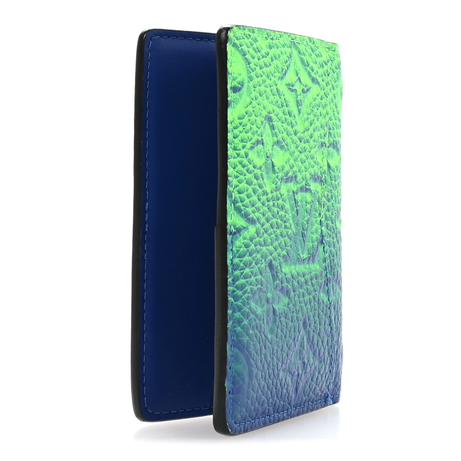 Taurillon Illusion Pocket Organizer Bleu Vert - Image 3