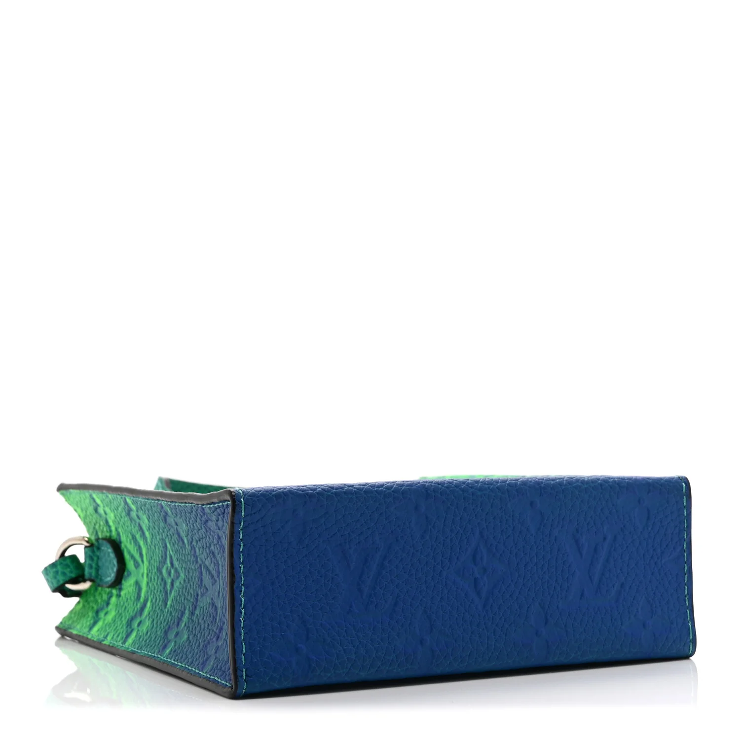 Taurillon Illusion Sac Plat XS Bleu Vert - Image 4