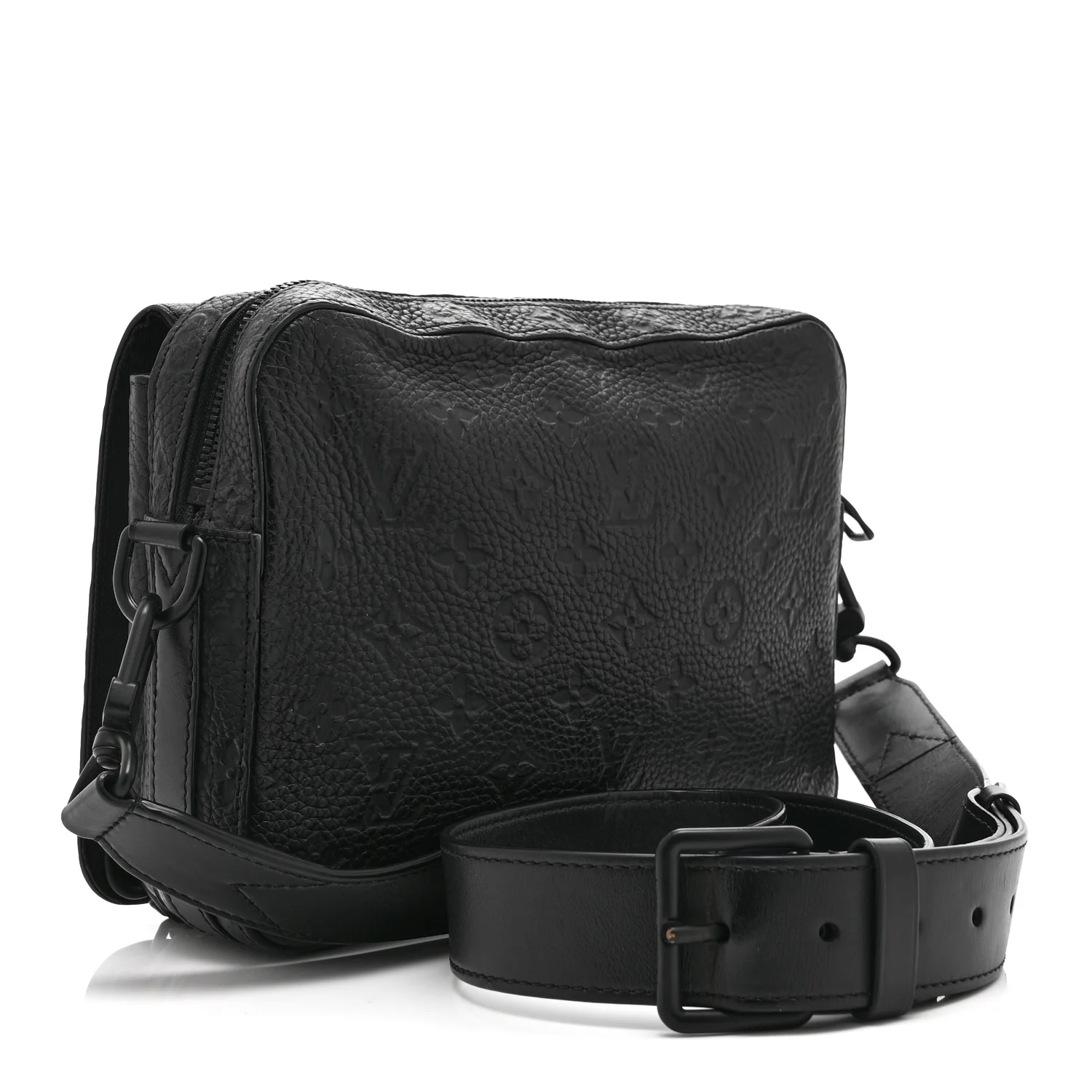 Taurillon Monogram Steamer Messenger Black - Image 3