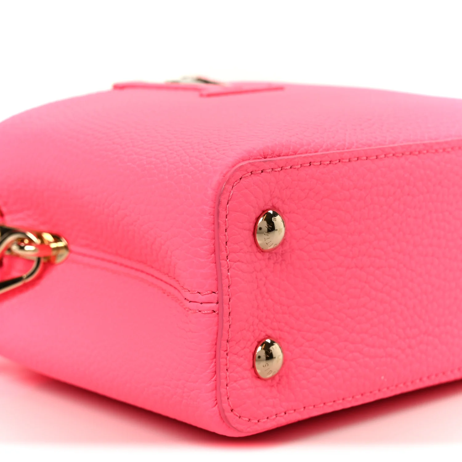 Taurillon Monogram Tuffetage Capucines Mini Fluo Pink - Image 9